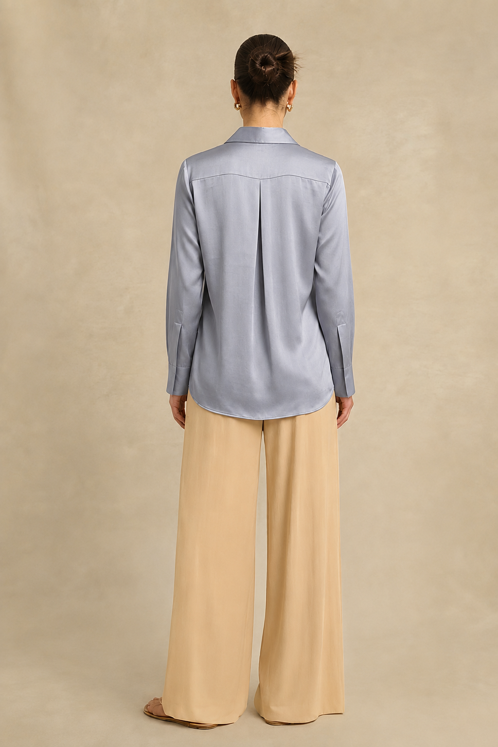 Steel Grey Gather Shirt