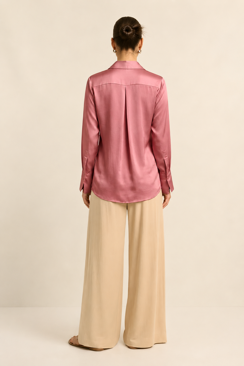 Brick Red Wrap Blouse