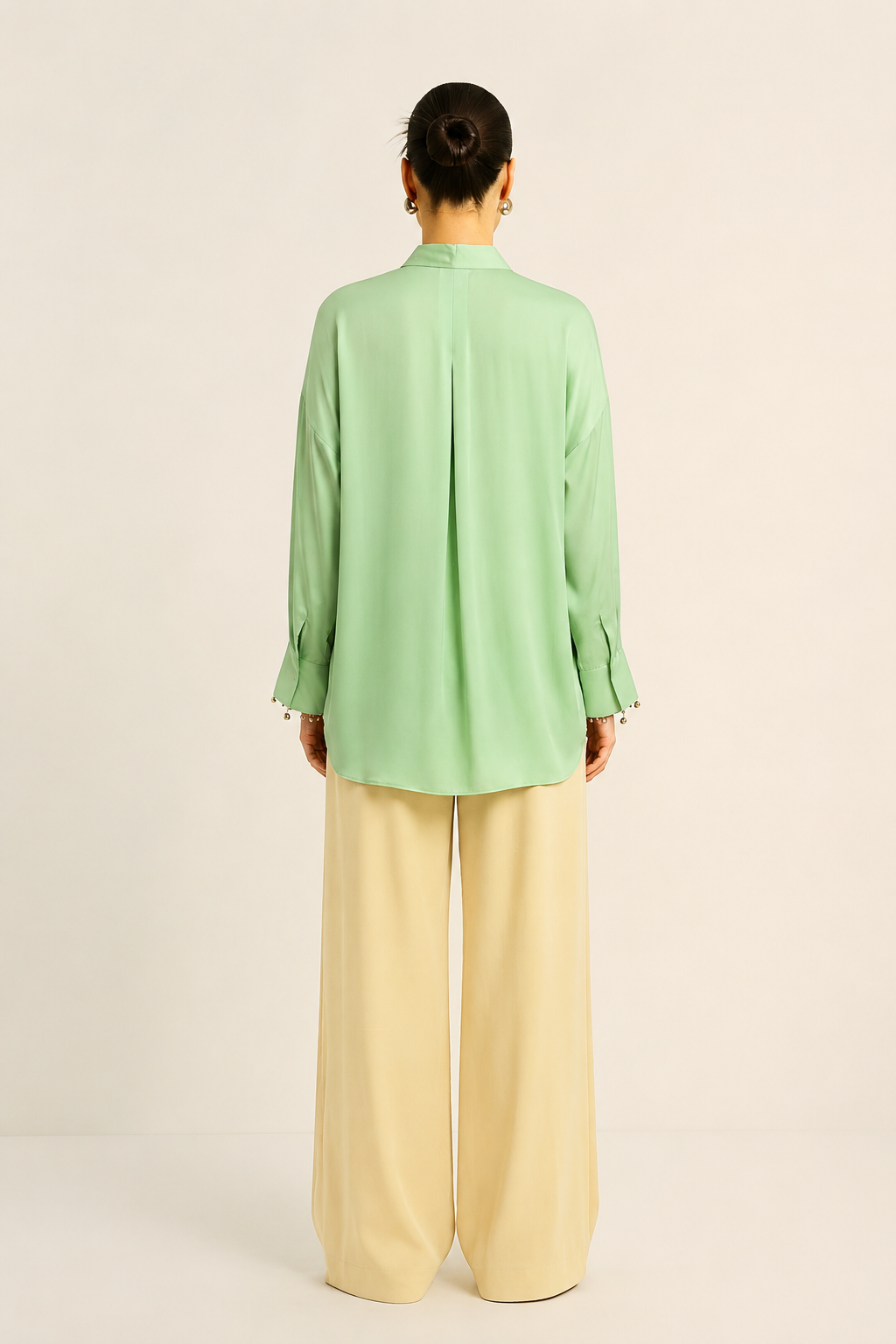 Ash Green Loop Blouse