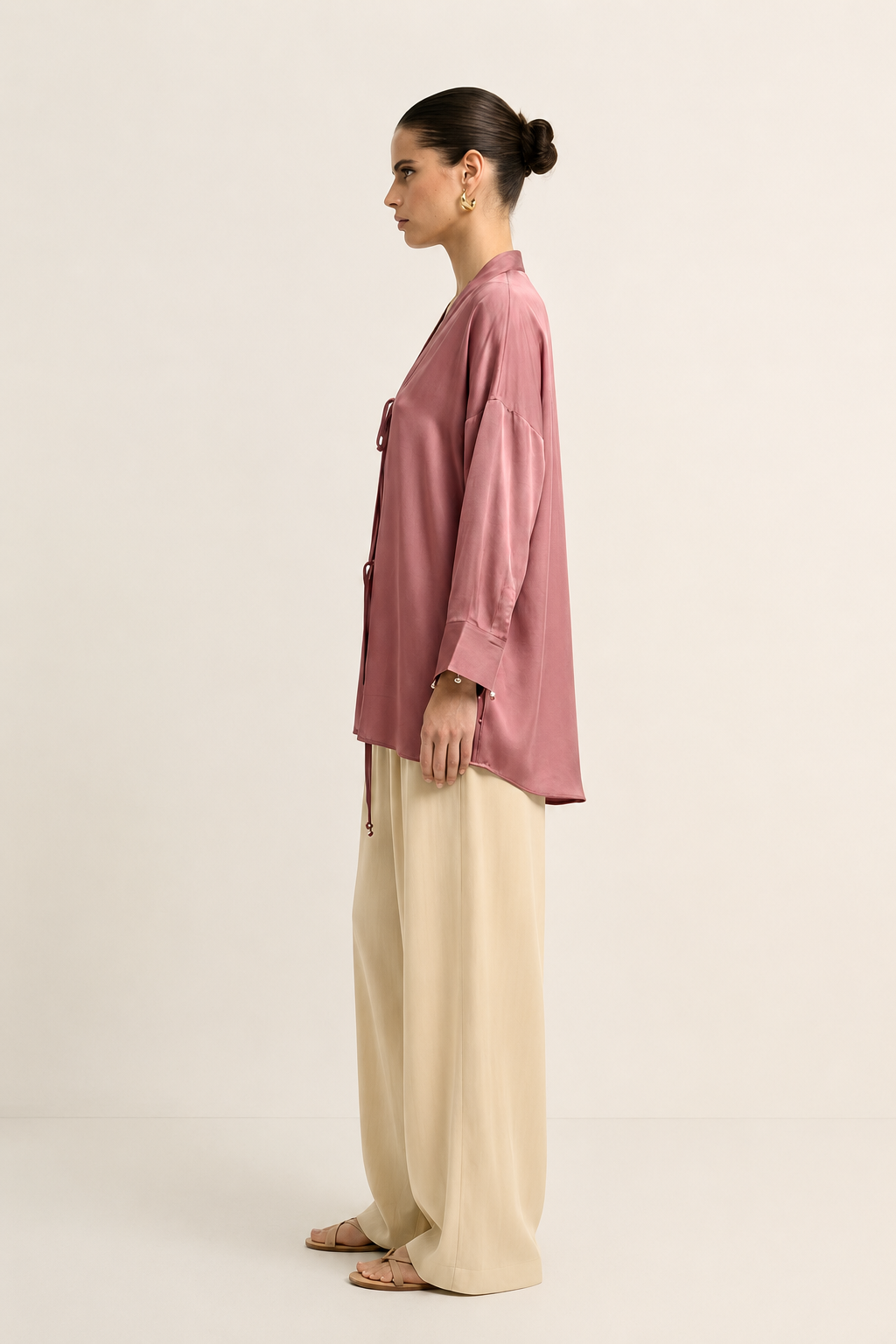 Brick Red Loop Blouse