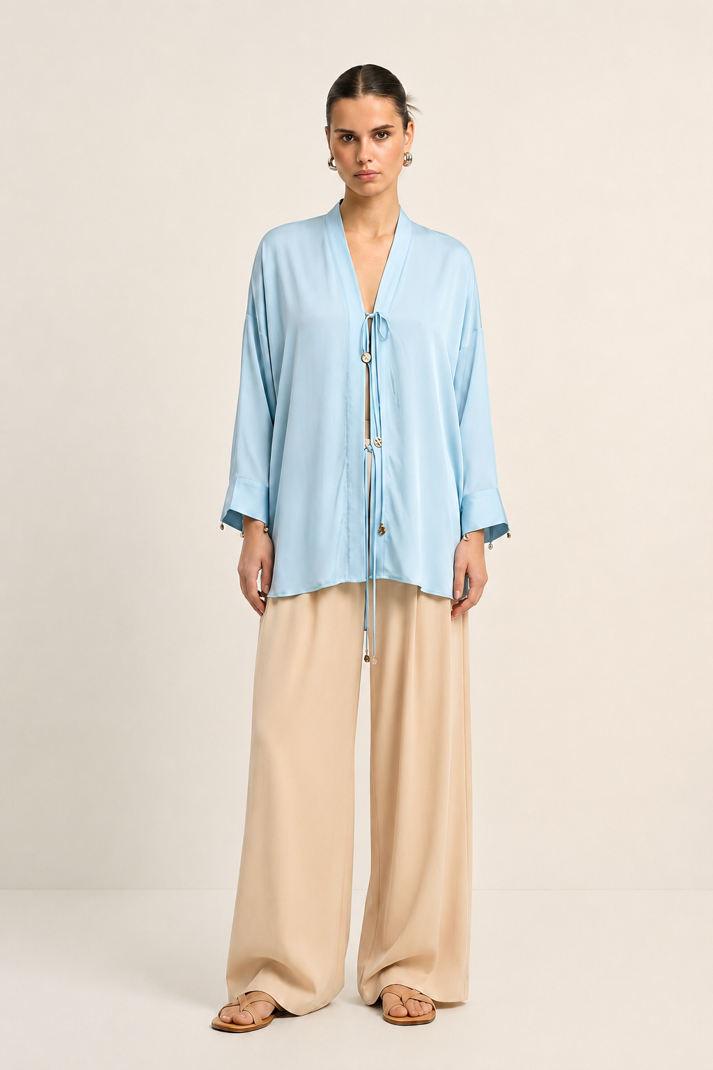 Tropical Breeze Blue Loop Blouse