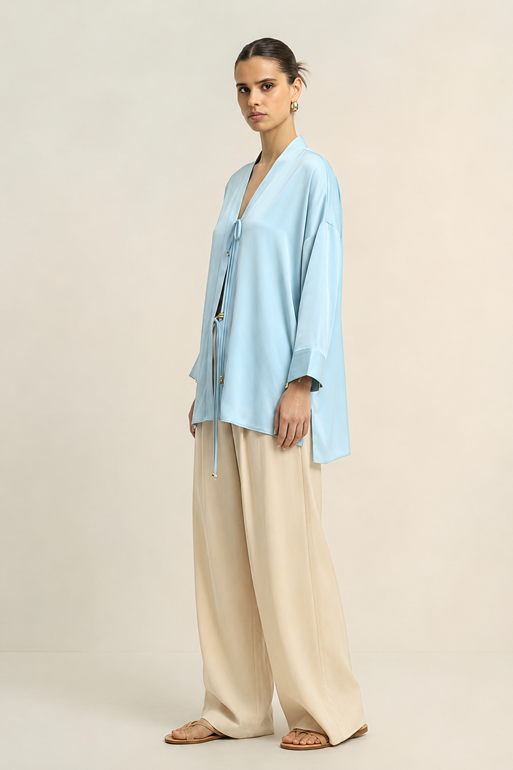 Tropical Breeze Blue Loop Blouse