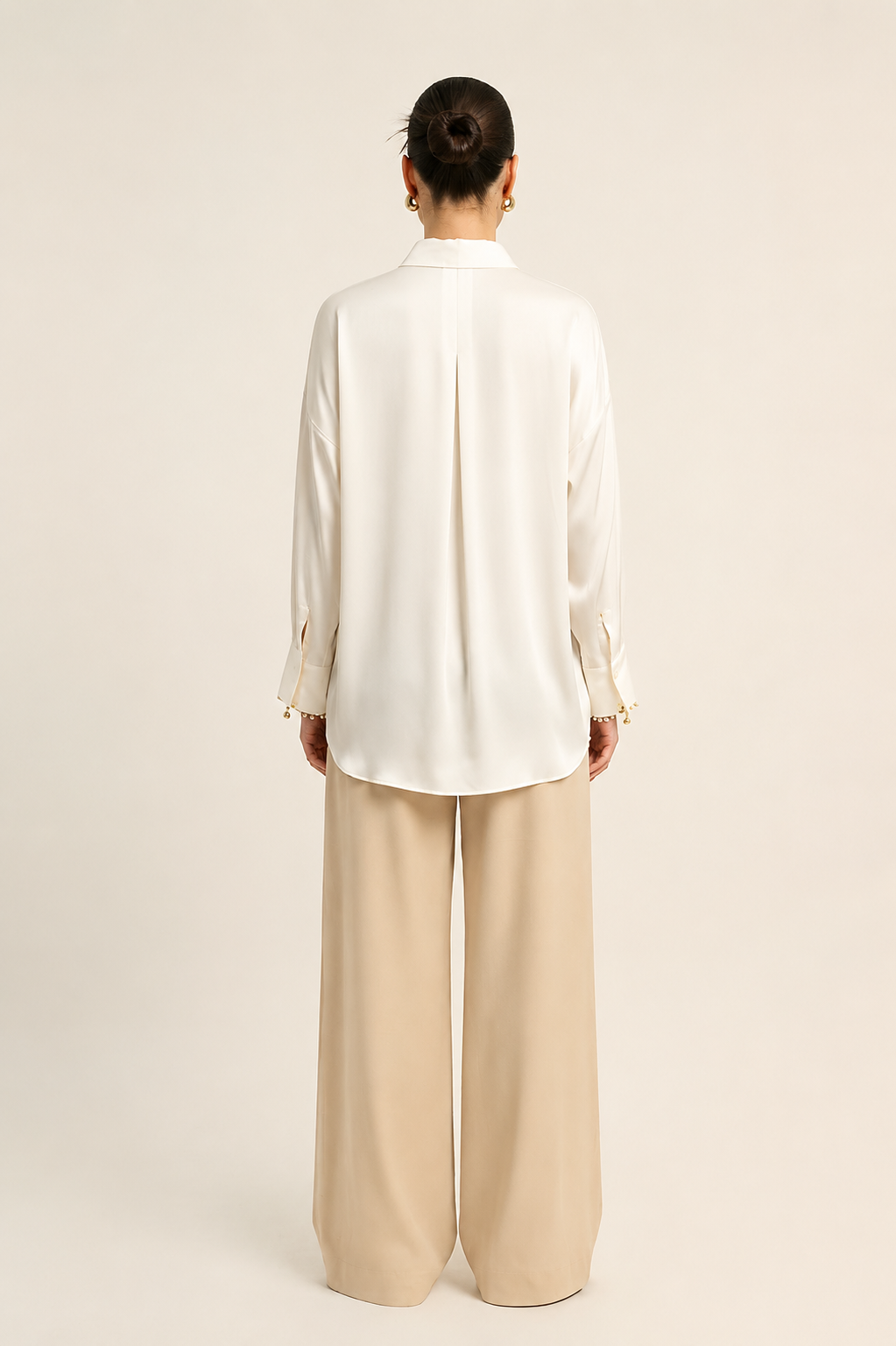 Ivory White Loop Blouse