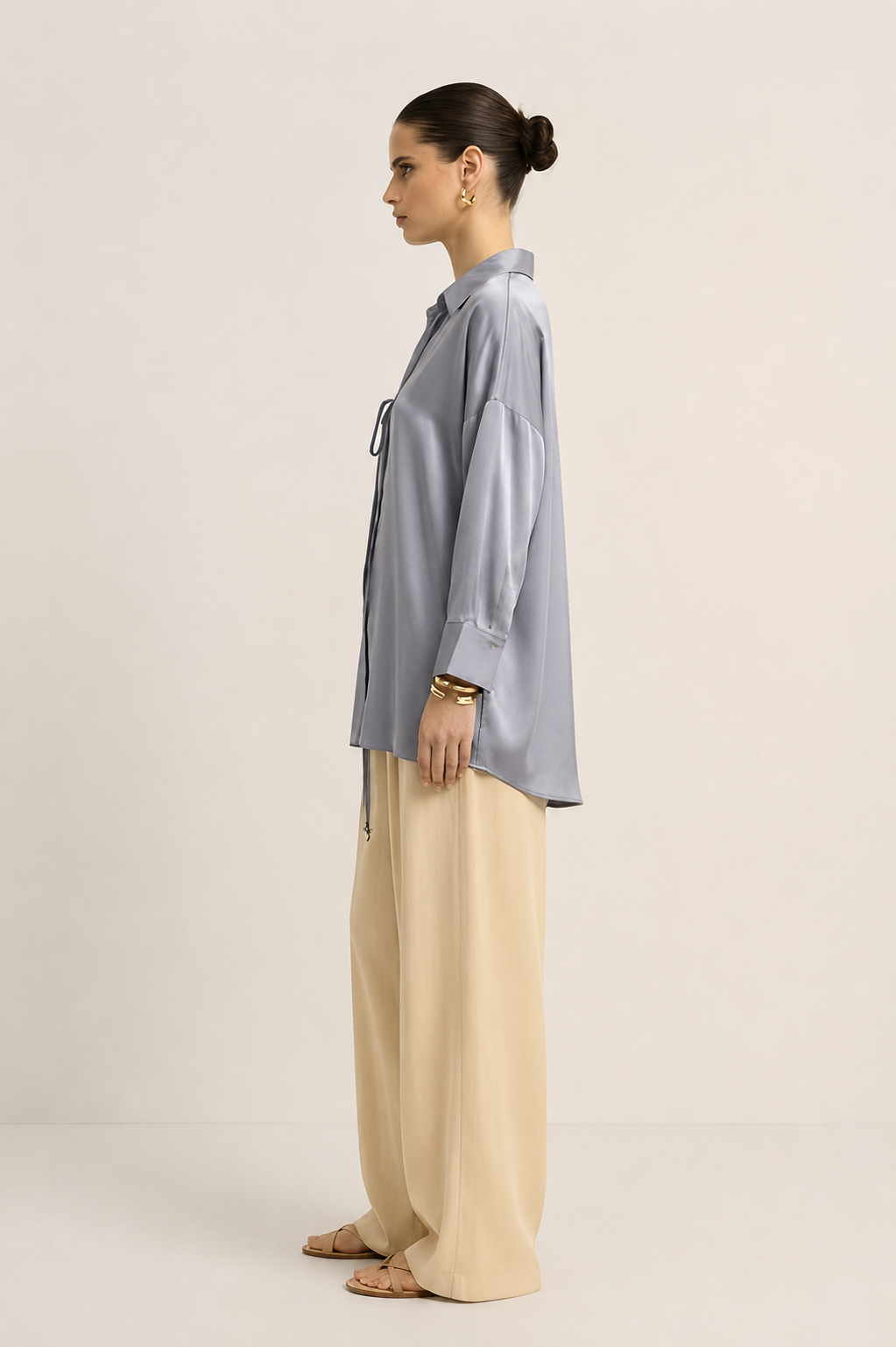 Steel Grey Loop Blouse