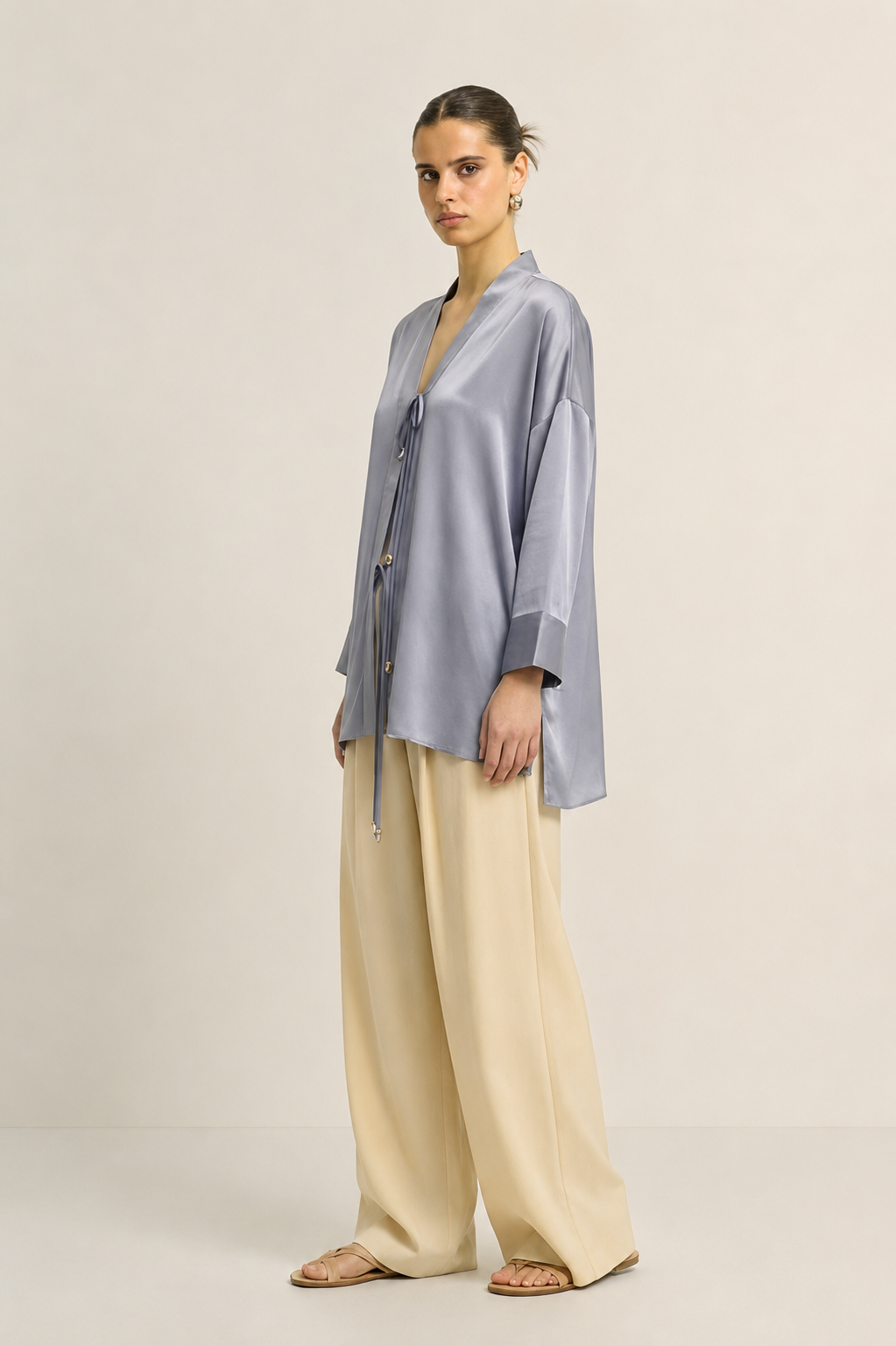 Steel Grey Loop Blouse