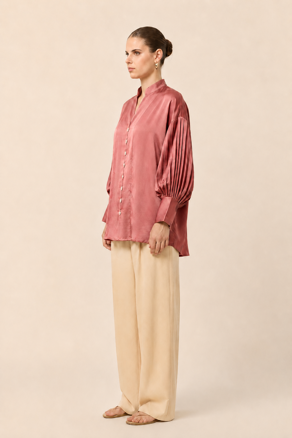 Brick Red Kaftan Blouse
