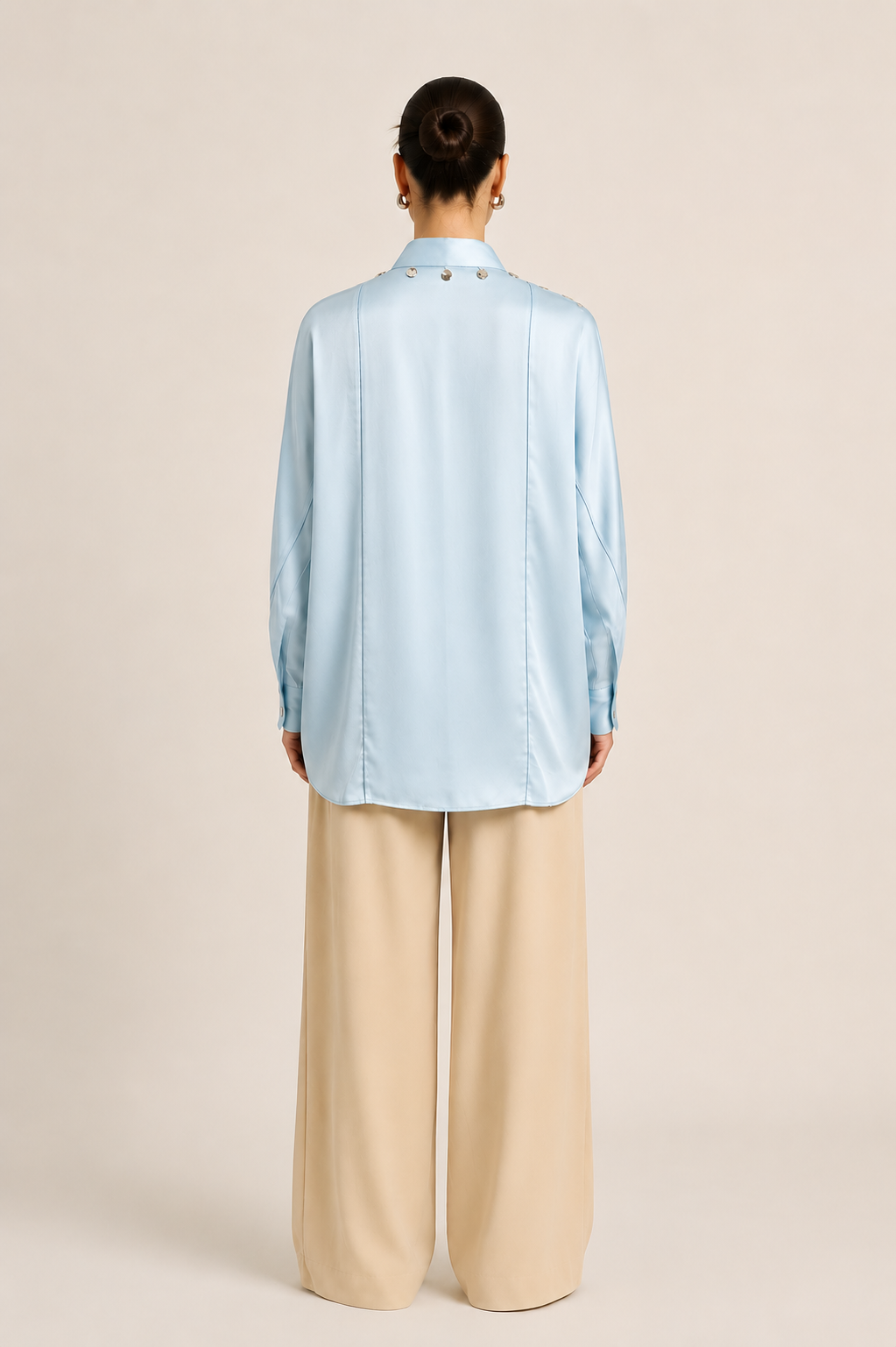 Tropical Breeze Blue Kaftan Blouse