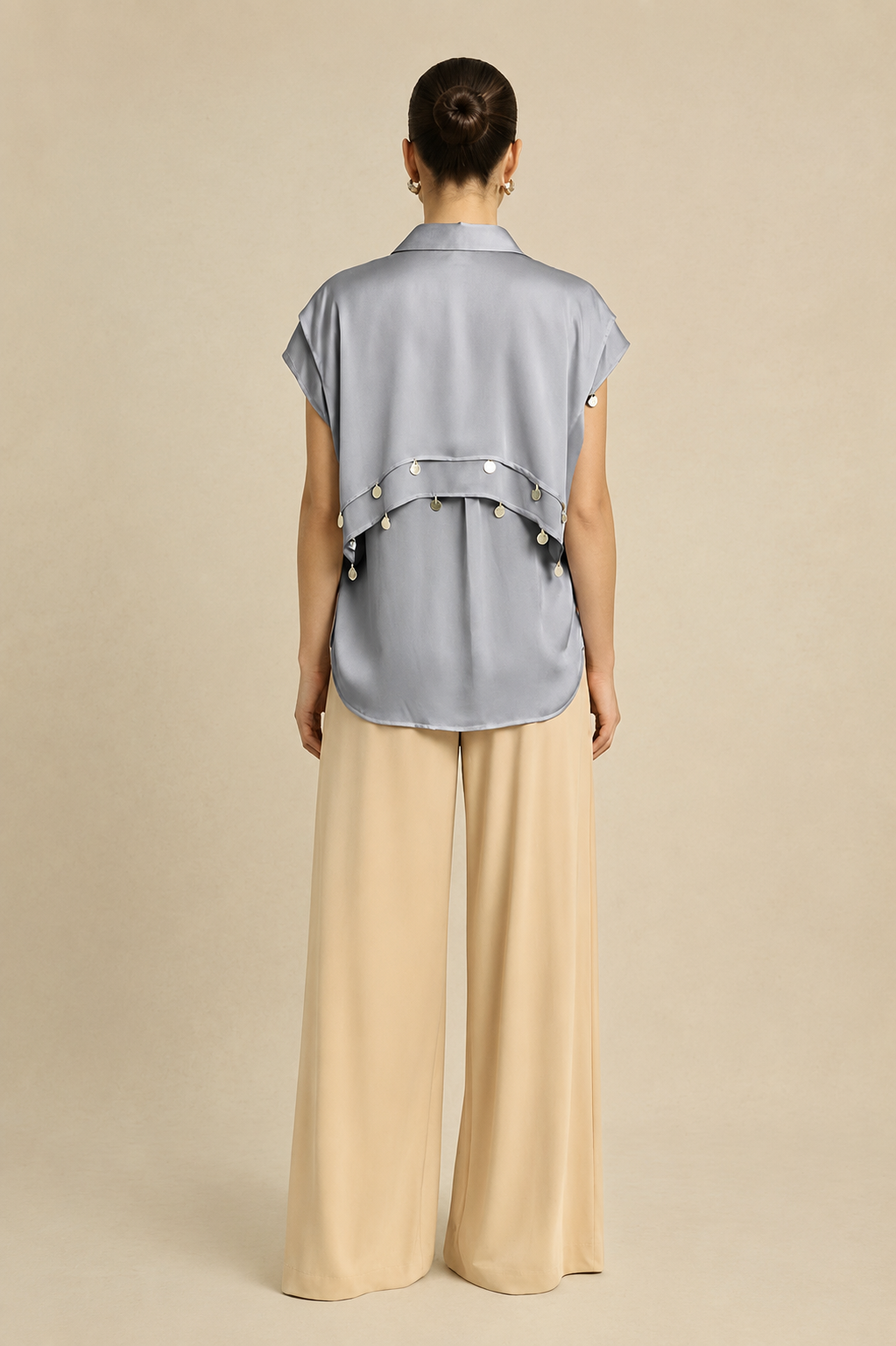 Steel Grey Coin Flap Shirt