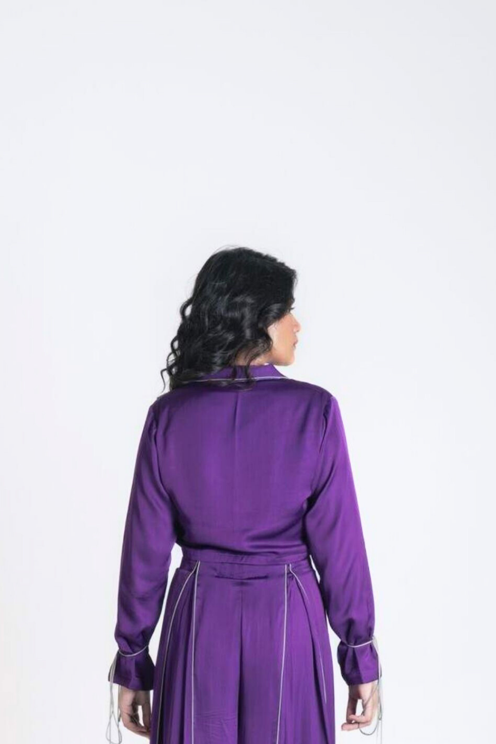 Purple full sleeved top