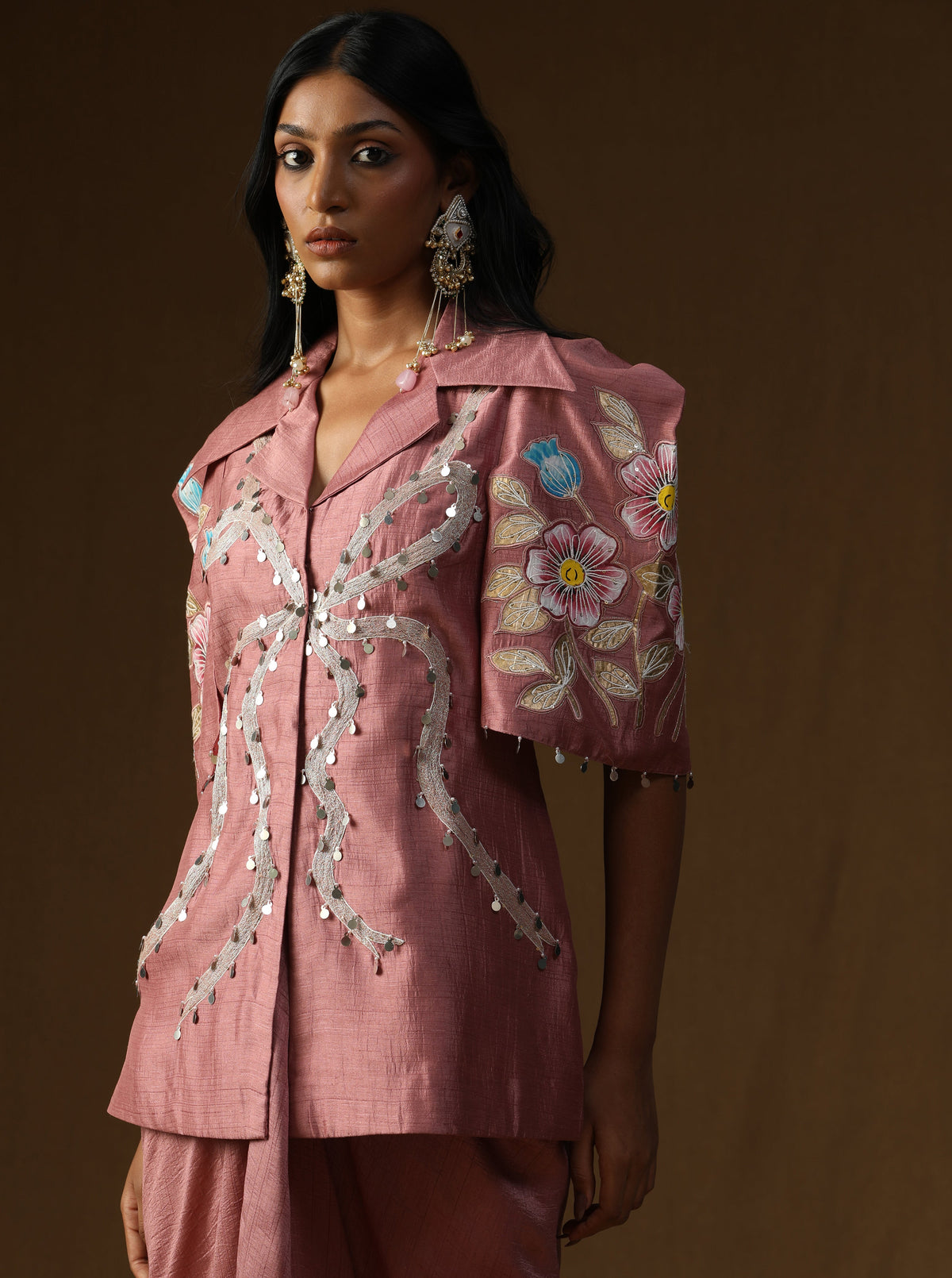 Chandrika – Komal Gulabi Indo-Western Set