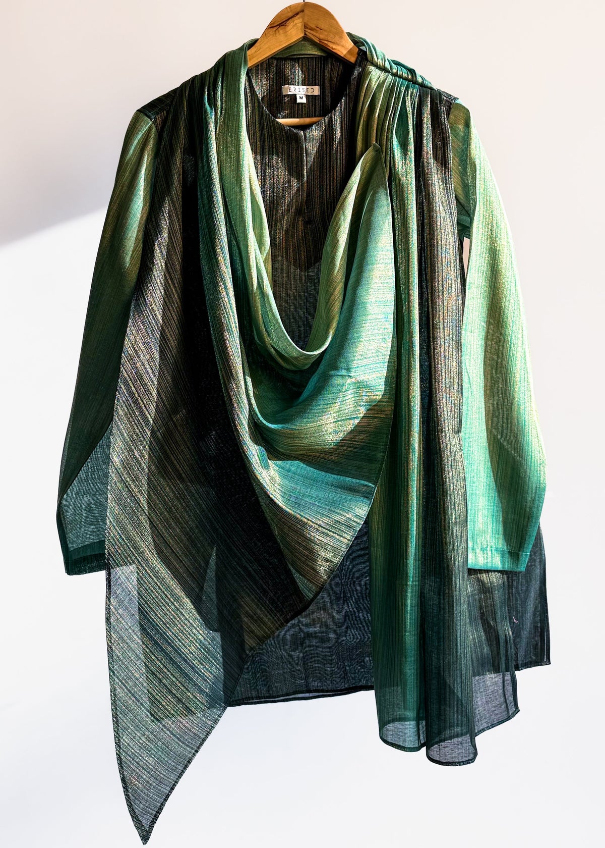 Goldline Classic Drape Kurta - Kesari Amber