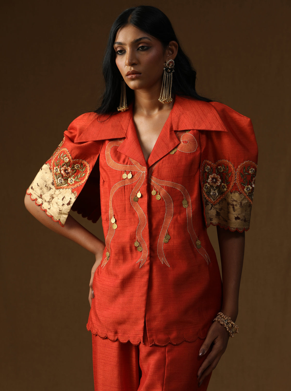Chitra Kesar Noor – The Artisan Rooh Co-ord Set