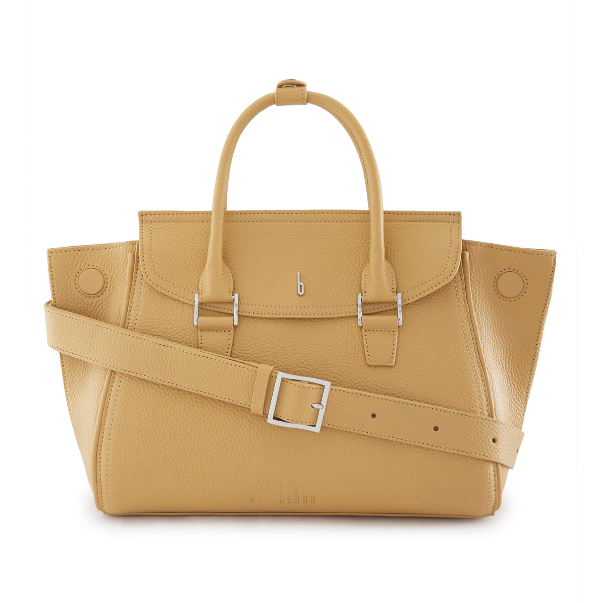 COCO SATCHEL MEDIUM PEBBLE BISQUE