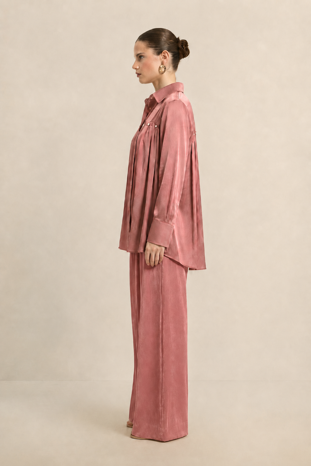 Brick Red Gather Co-ord set