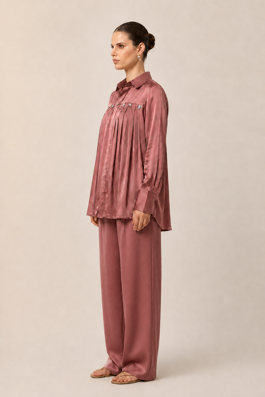 Brick Red Gather Co-ord set