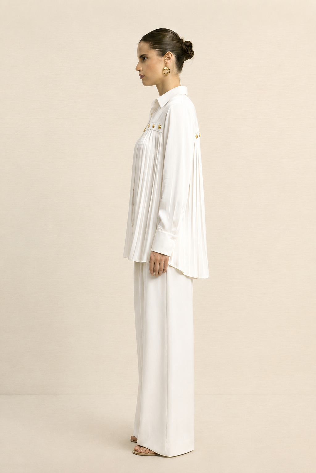 Ivory White Gather Co-ord set