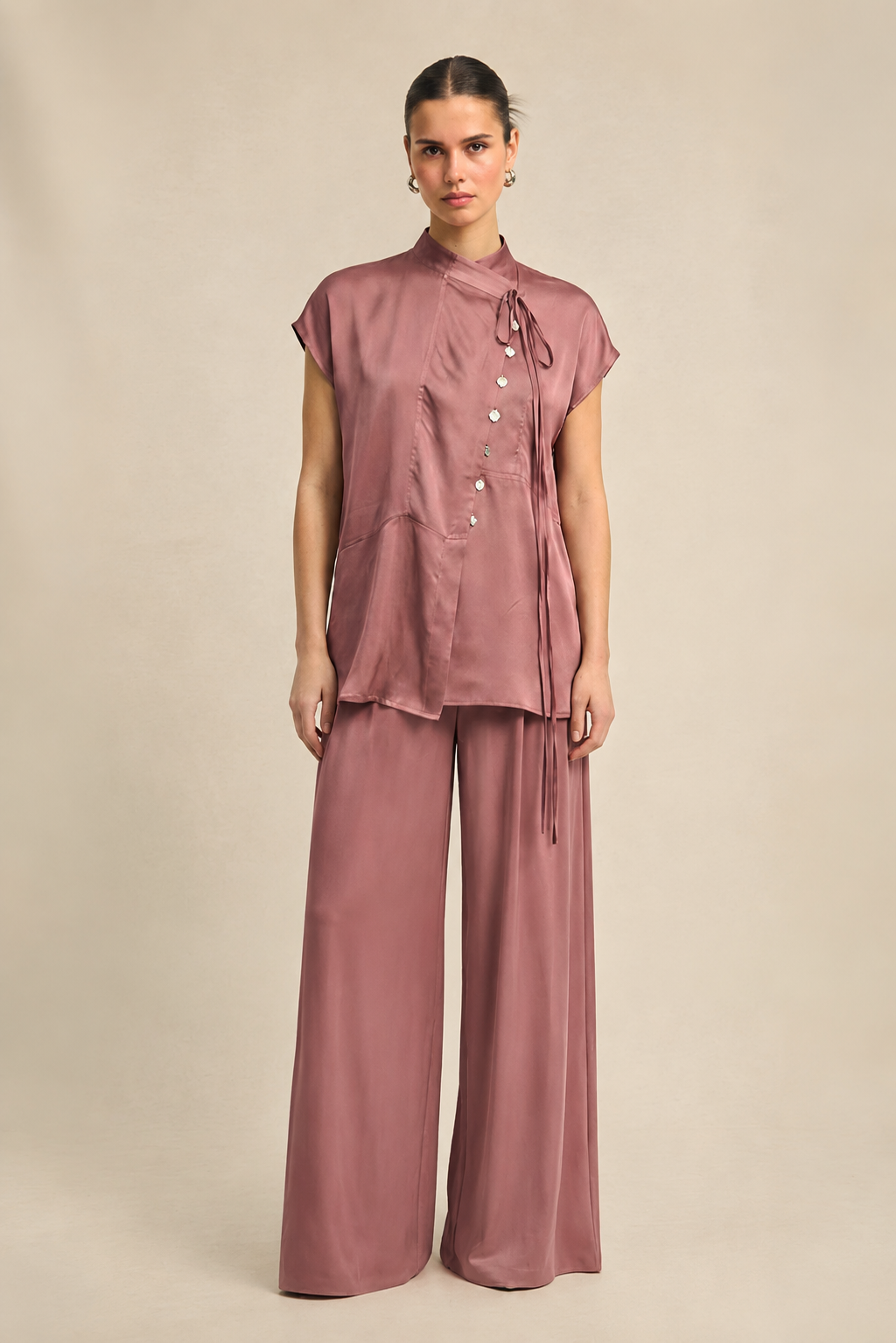 Brick Red Crew Neck Co-ord set