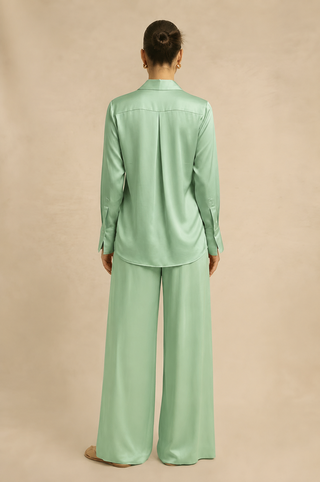 Ash Green Wrap Co-ord set