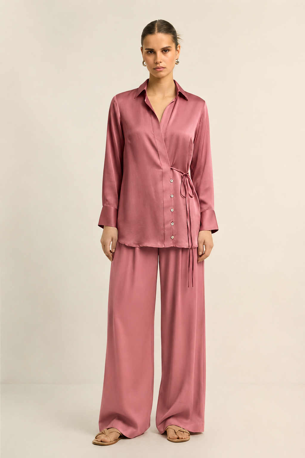 Brick Red Wrap Co-ord set