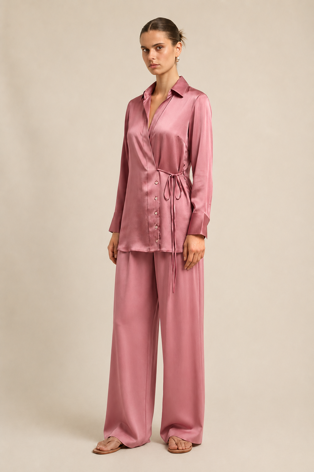 Brick Red Wrap Co-ord set