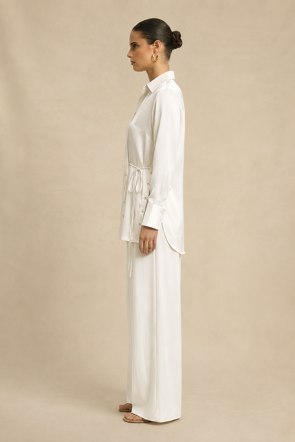 Ivory White Wrap Co-ord set