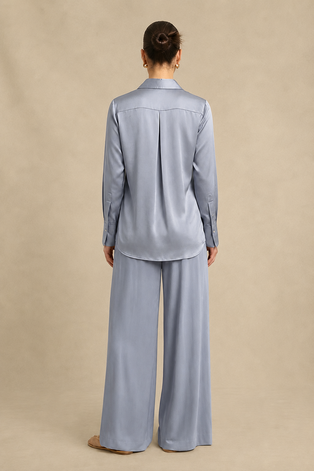 Steel Grey Wrap Co-ord set