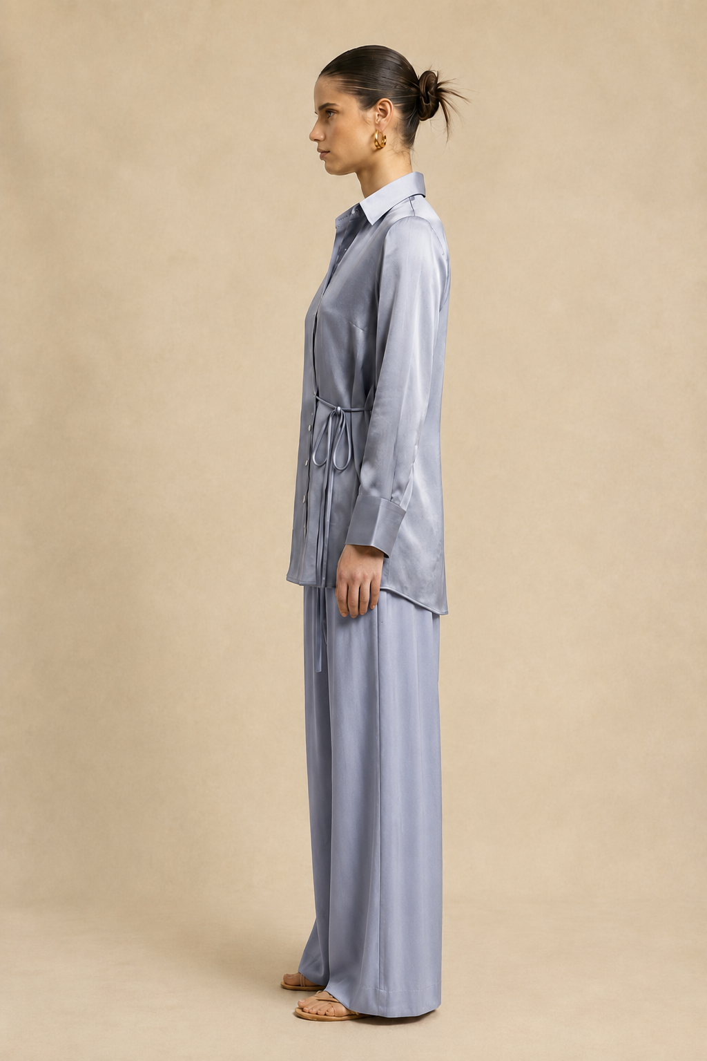 Steel Grey Wrap Co-ord set