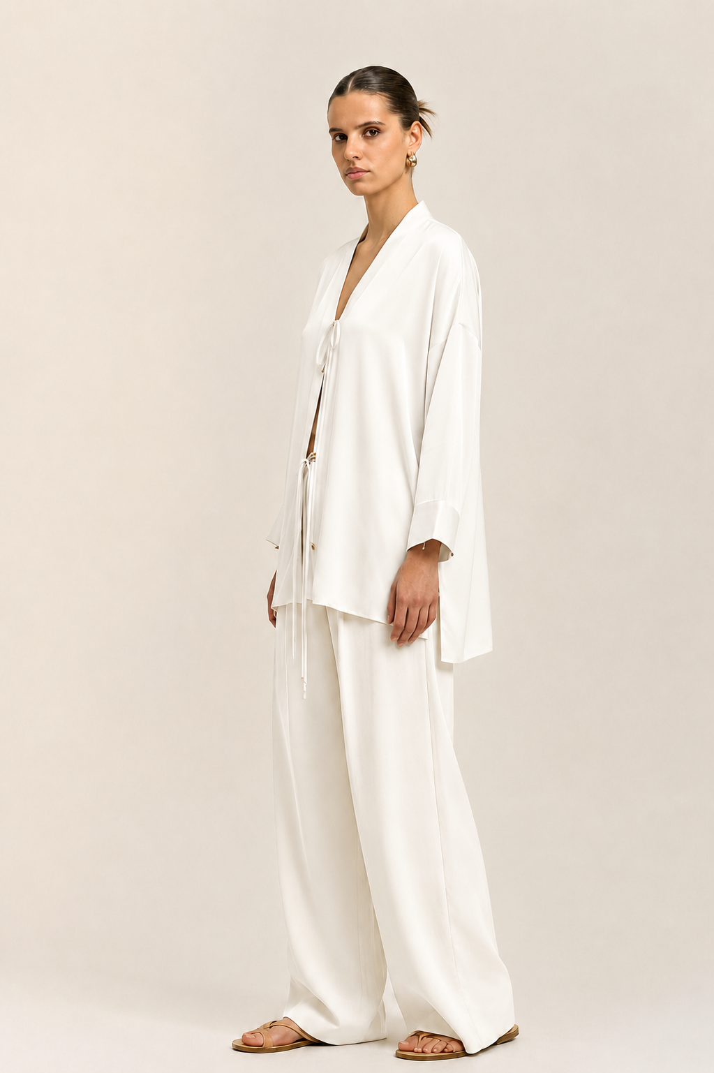 Ivory White Loop Co-ord set