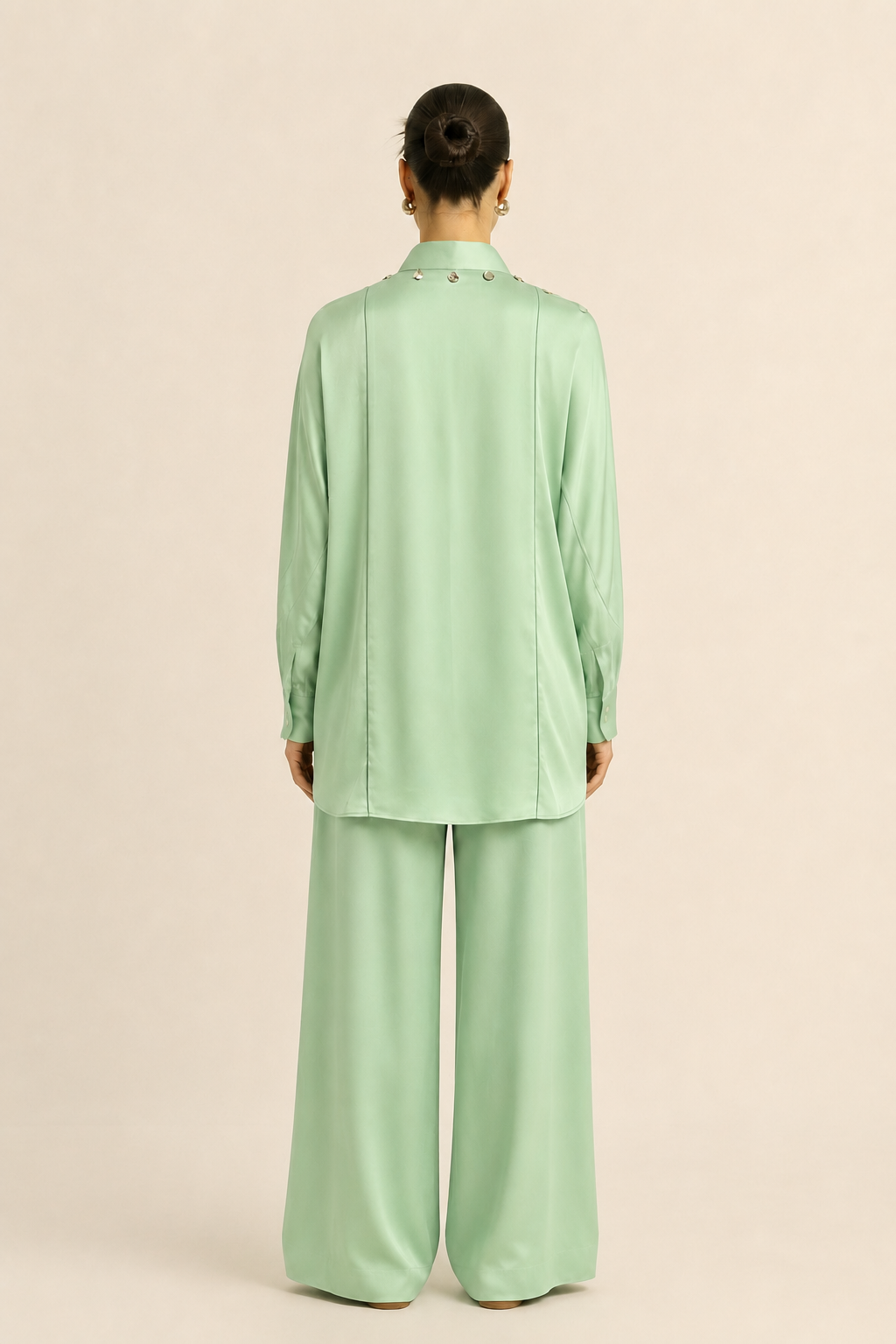 Ash Green Kaftan Co-ord set