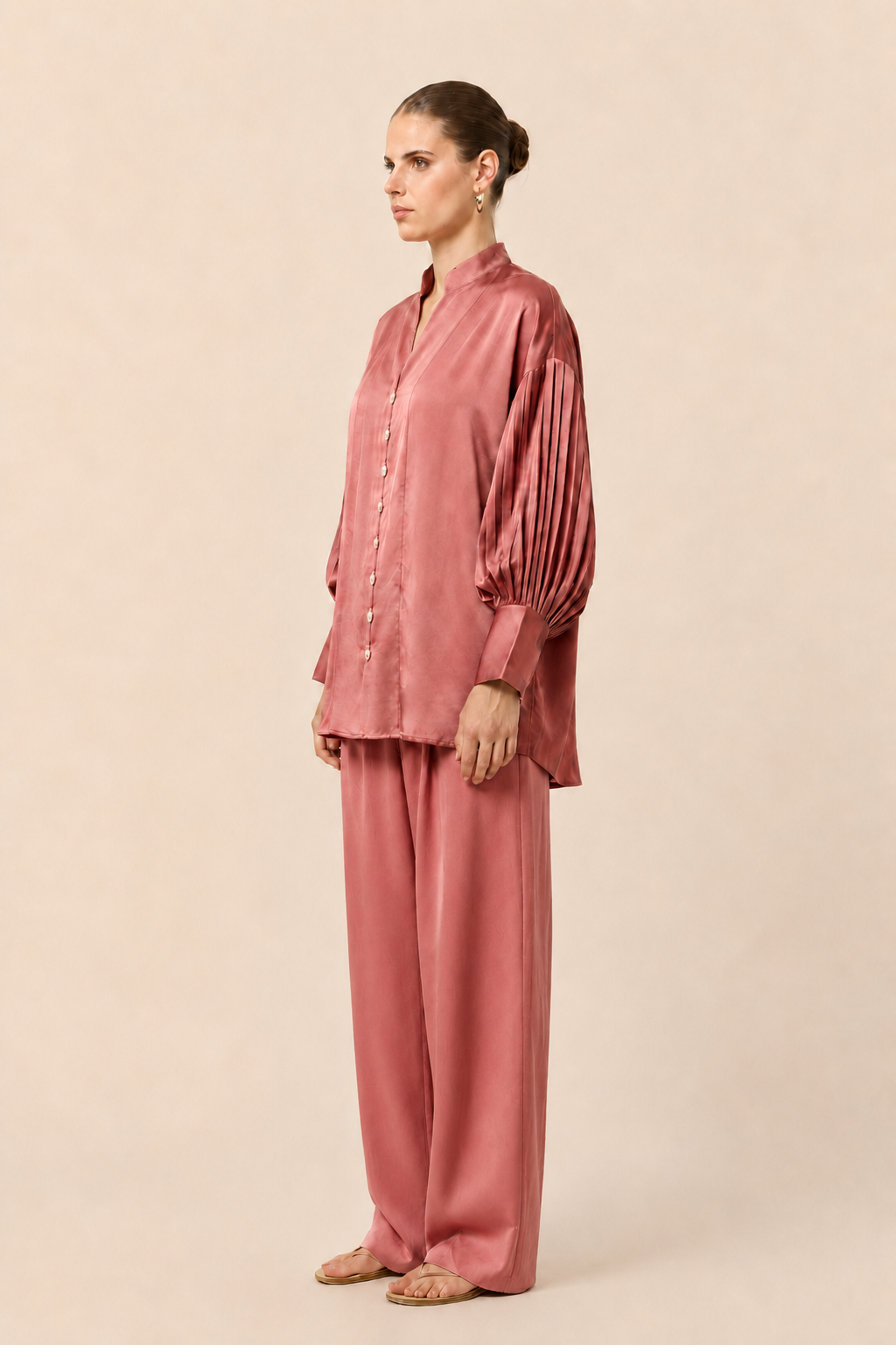 Brick Red Kaftan Co-ord set