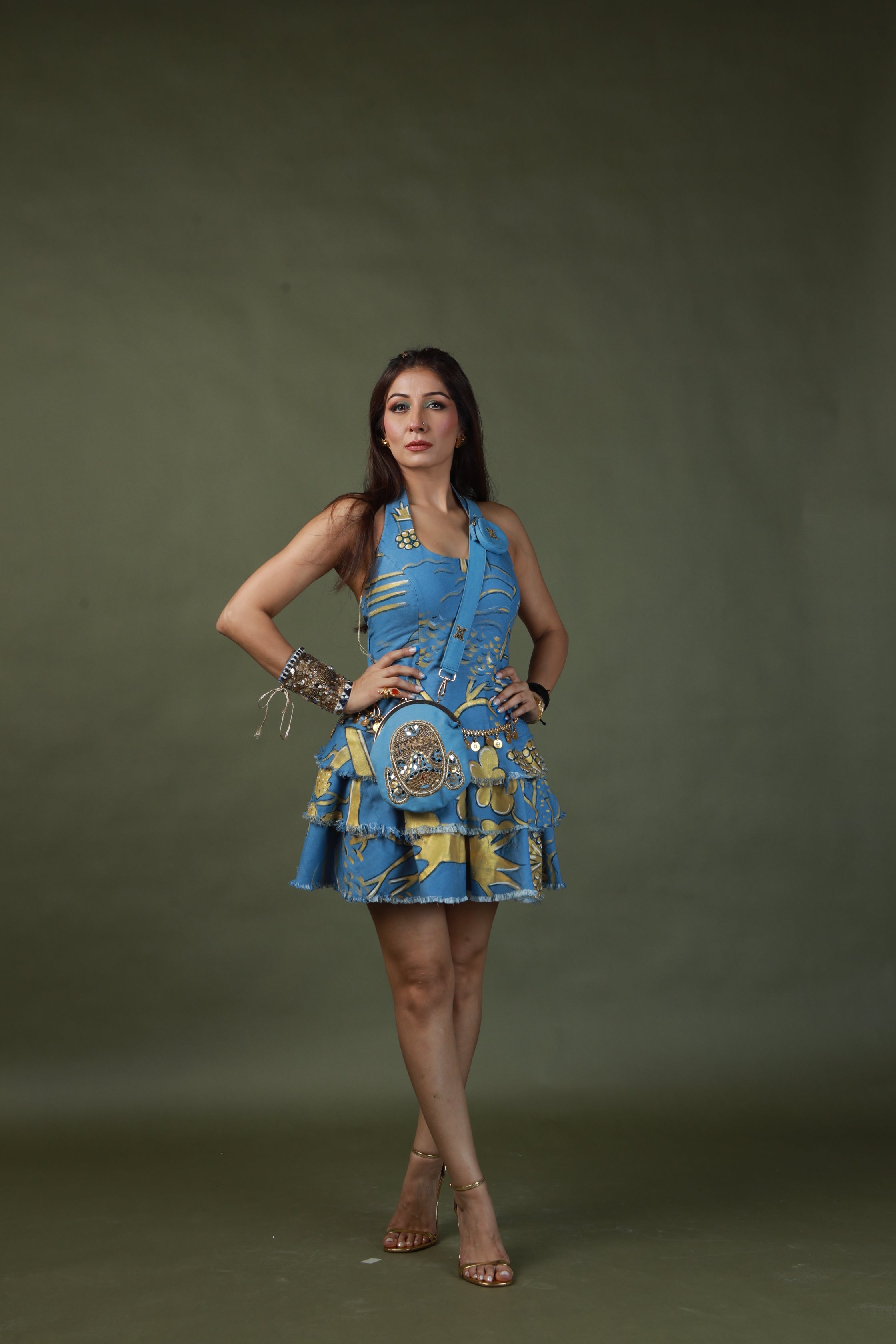 Hand Painted Short Dress