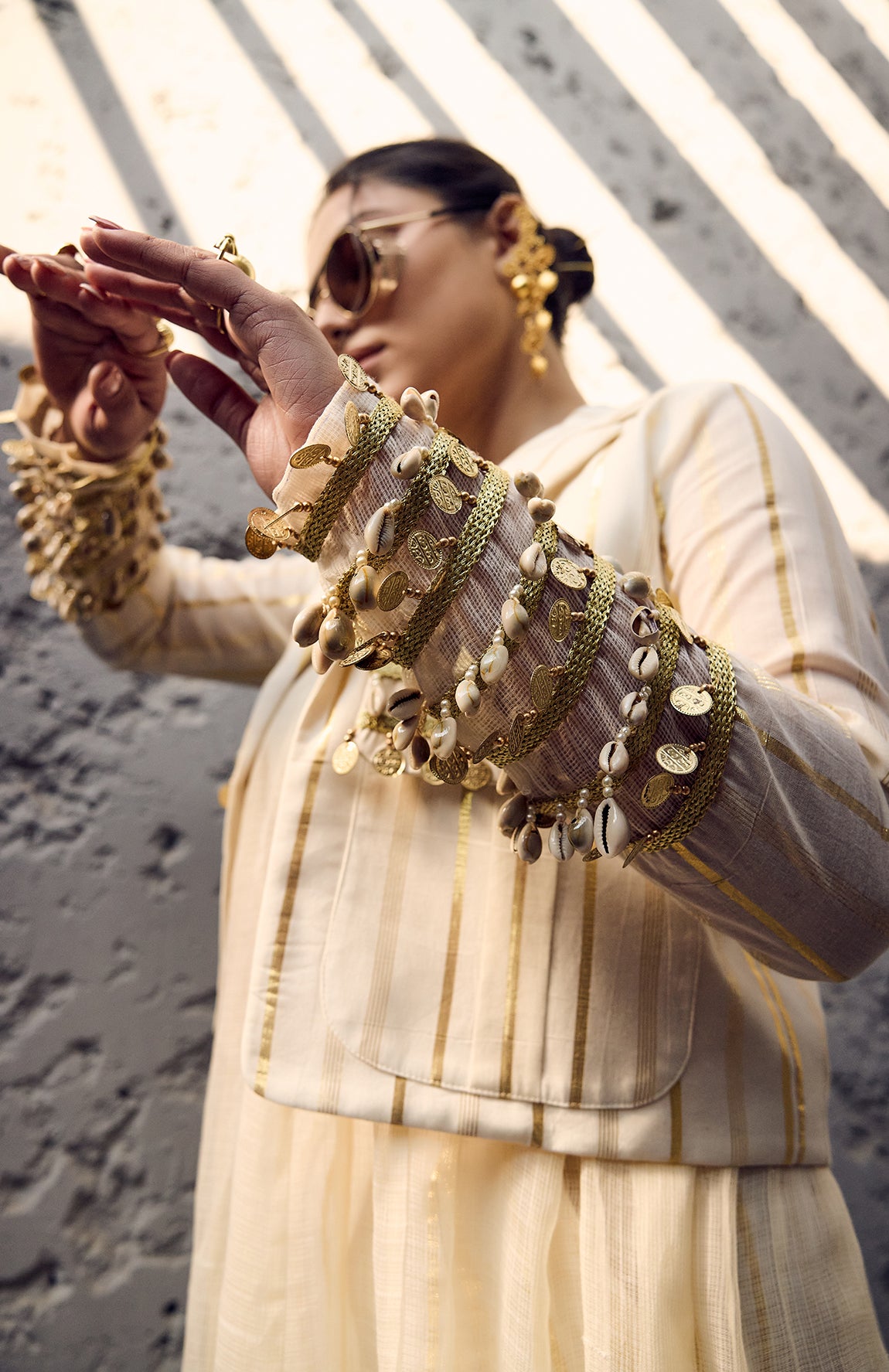 DEVI DRAPE IVORY 4 PIECE SET