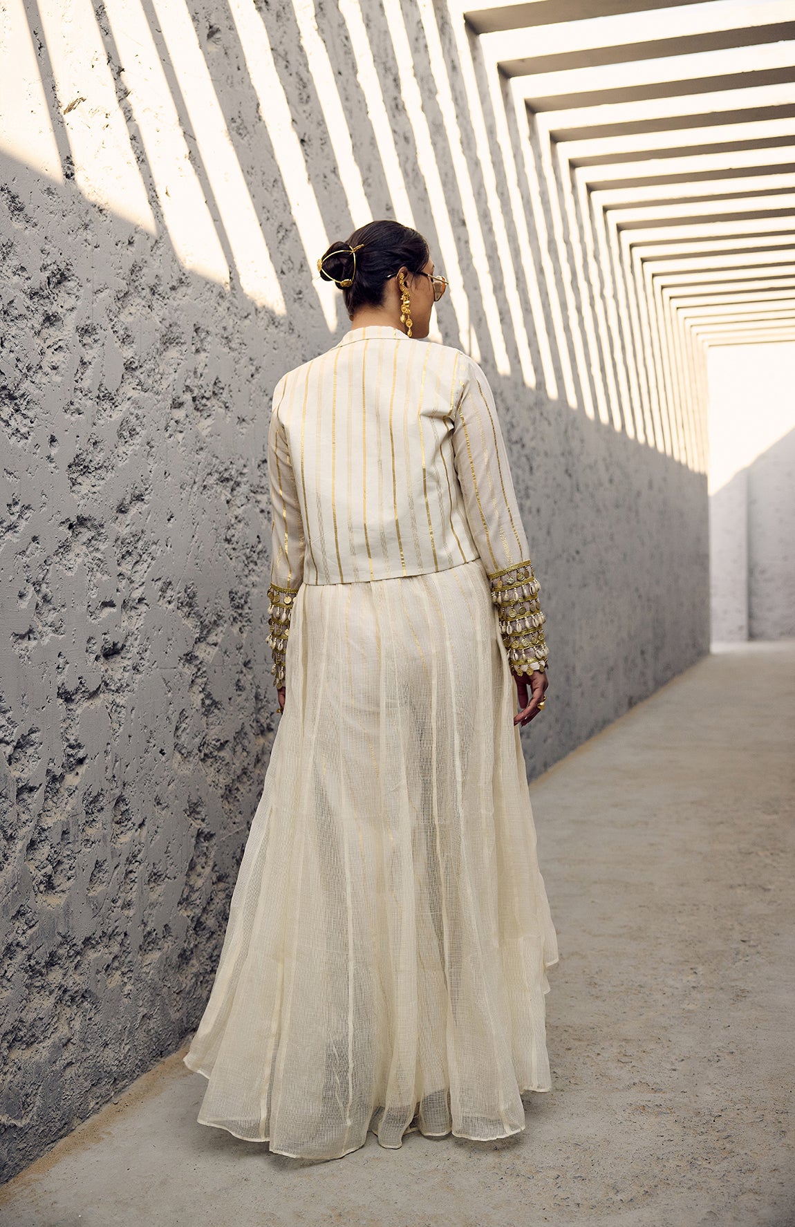 DEVI DRAPE IVORY 4 PIECE SET