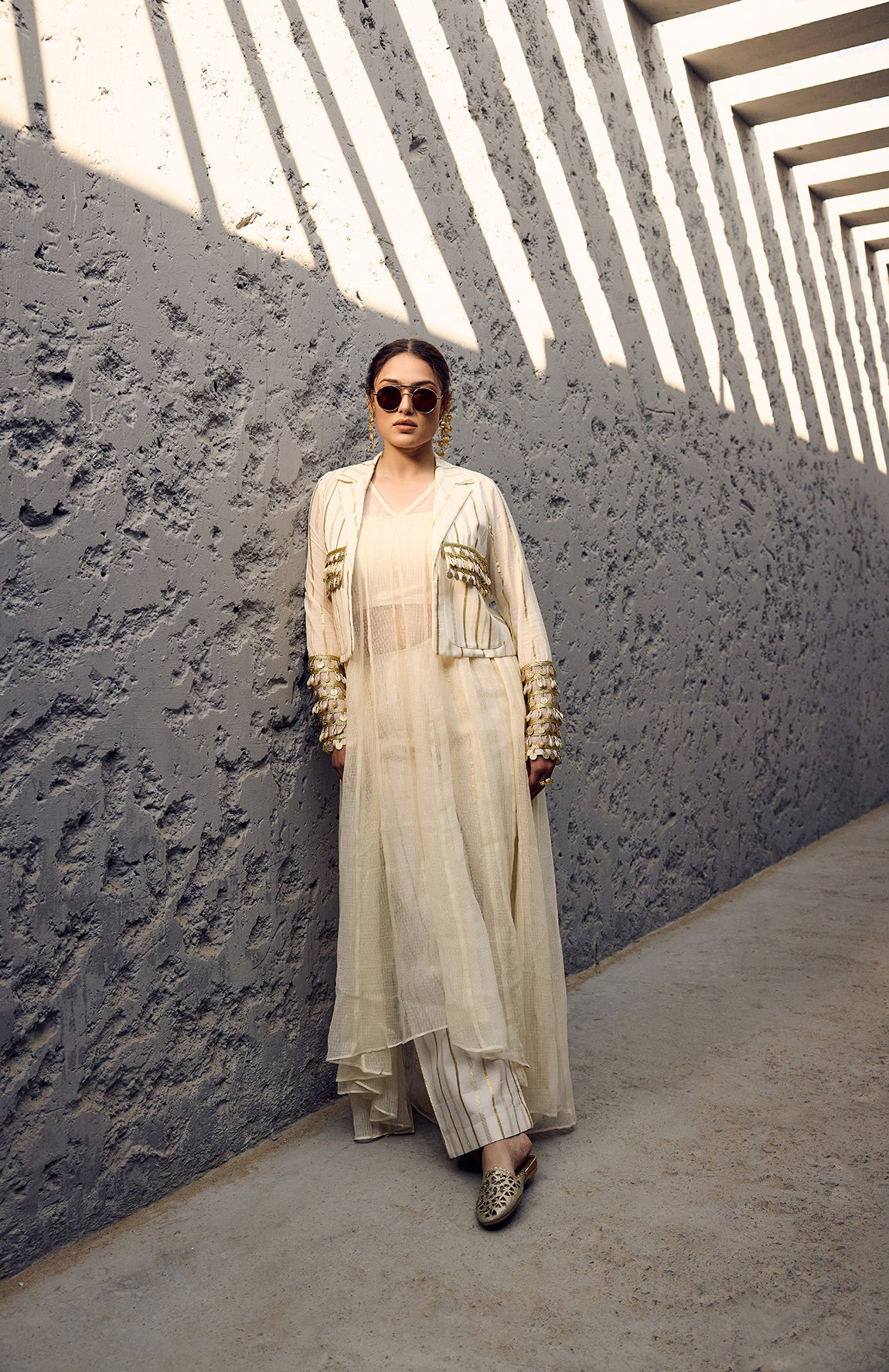 DEVI DRAPE IVORY 4 PIECE SET