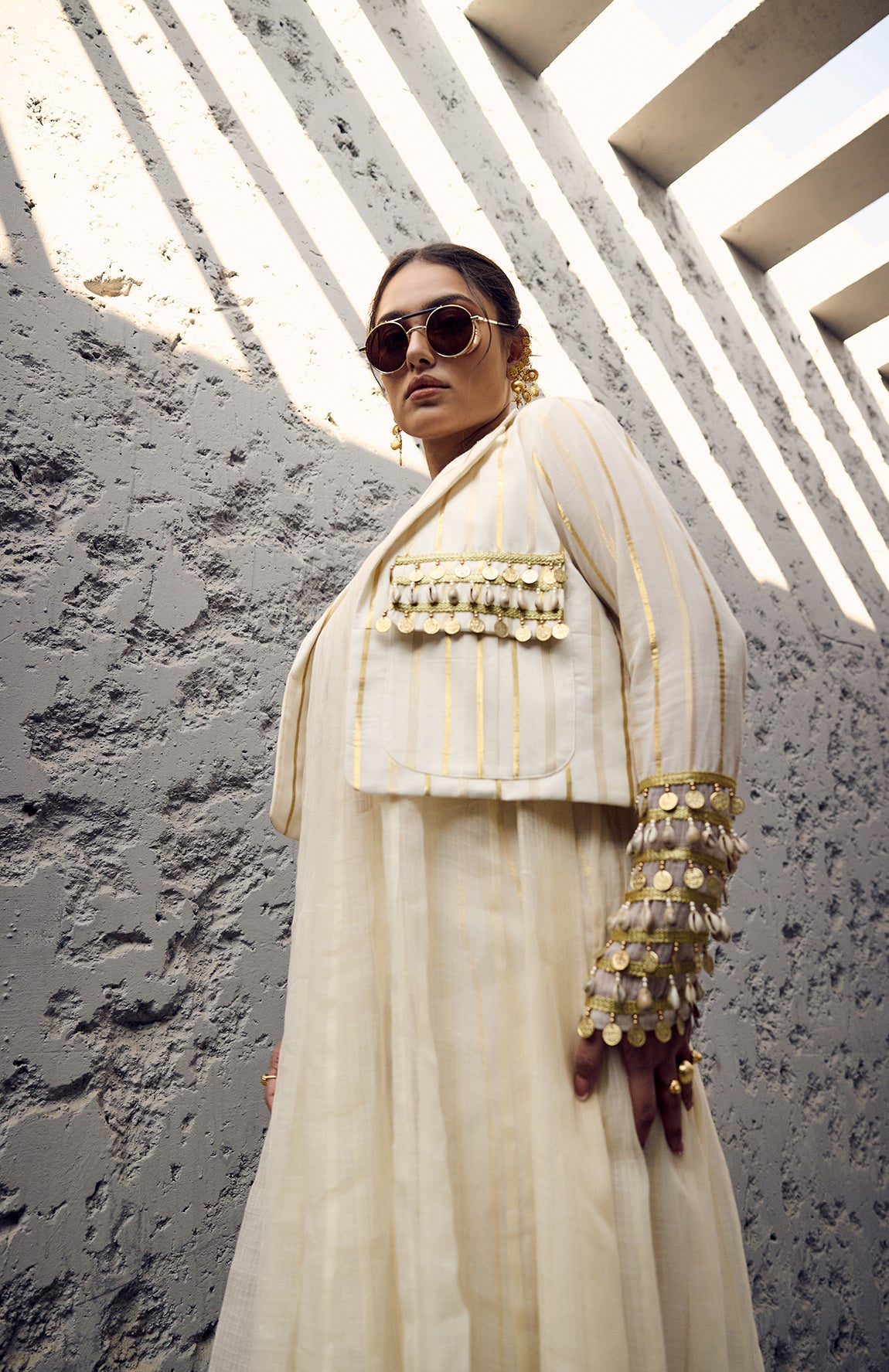 DEVI DRAPE IVORY 4 PIECE SET