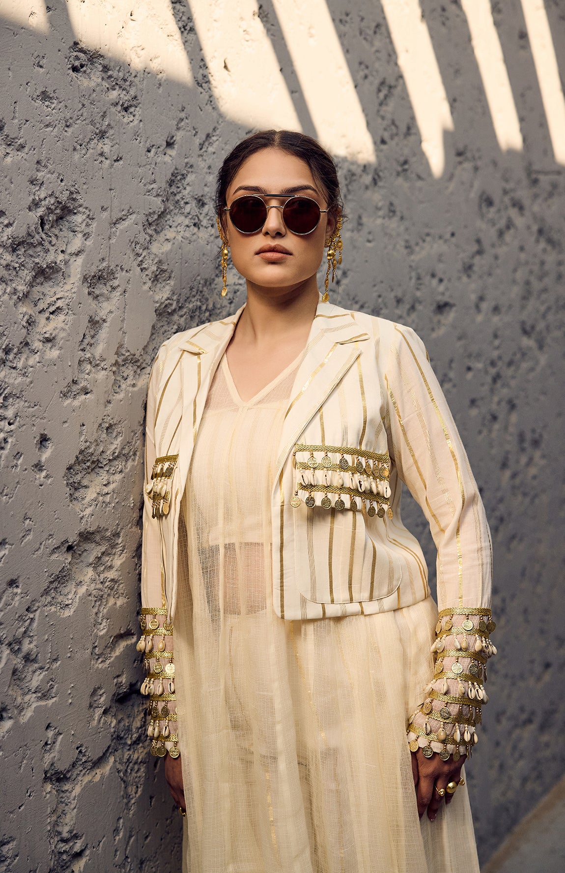 DEVI DRAPE IVORY 4 PIECE SET