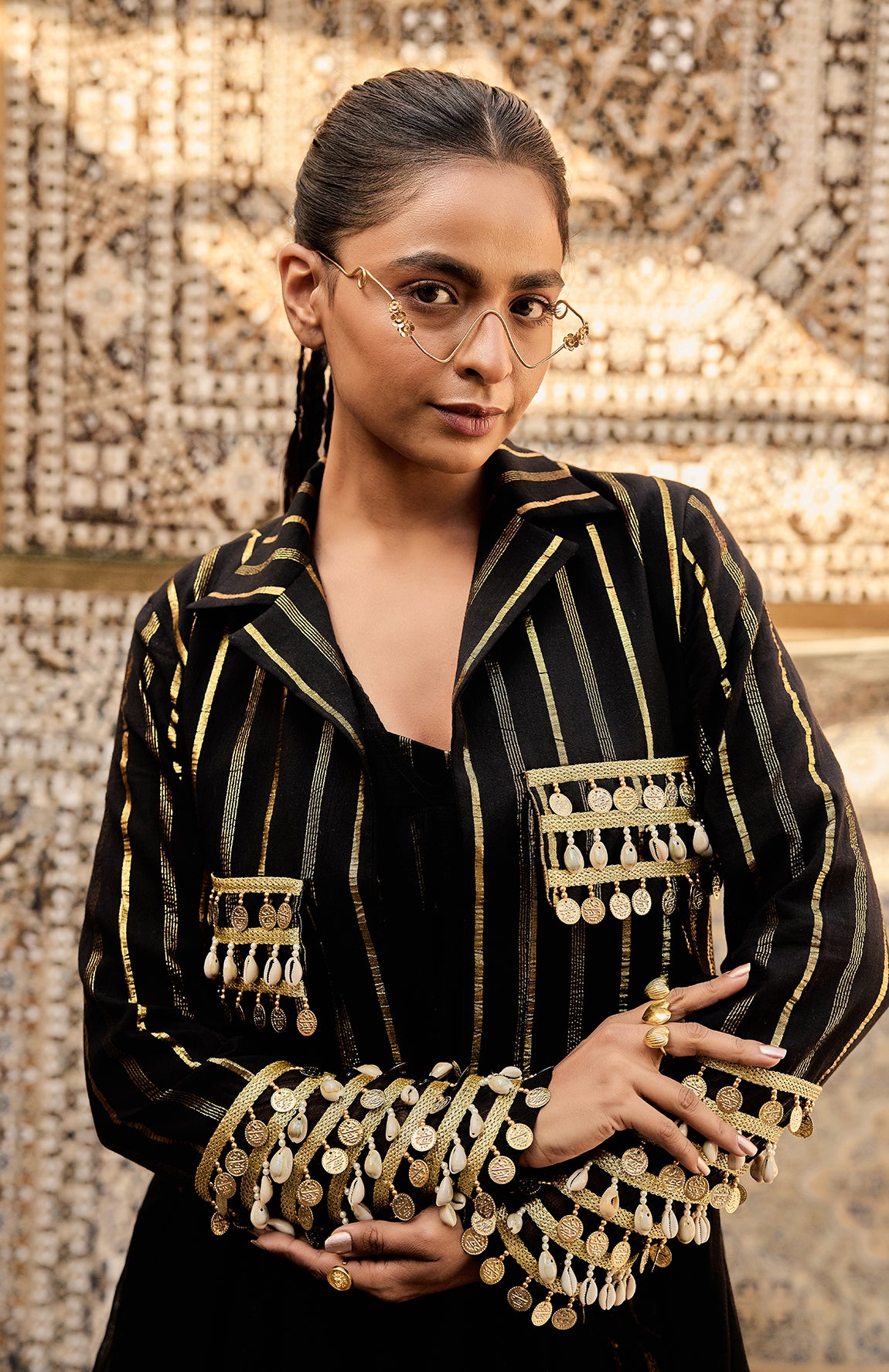 DEVI DRAPE IVORY 4 PIECE SET