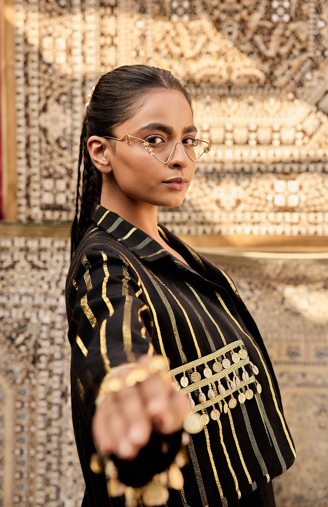 DEVI DRAPE IVORY 4 PIECE SET