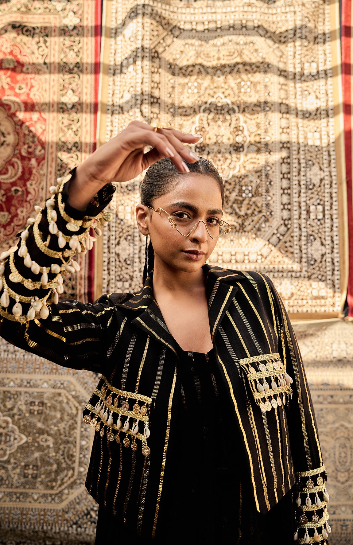 DEVI DRAPE IVORY 4 PIECE SET