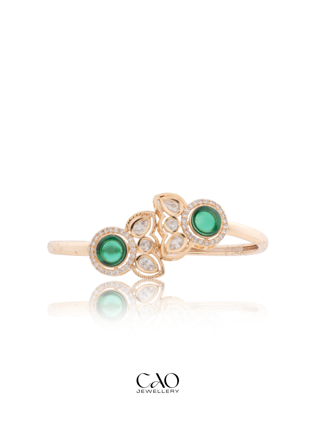 Emerald Halo Bracelet