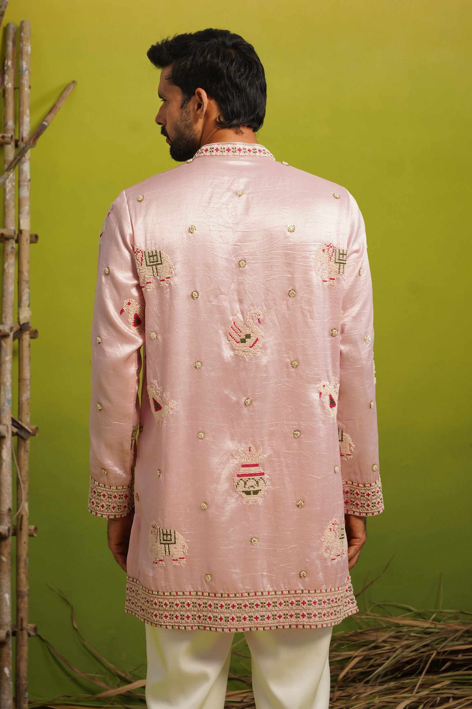 VEDANSH PINK SHORT KURTA SET
