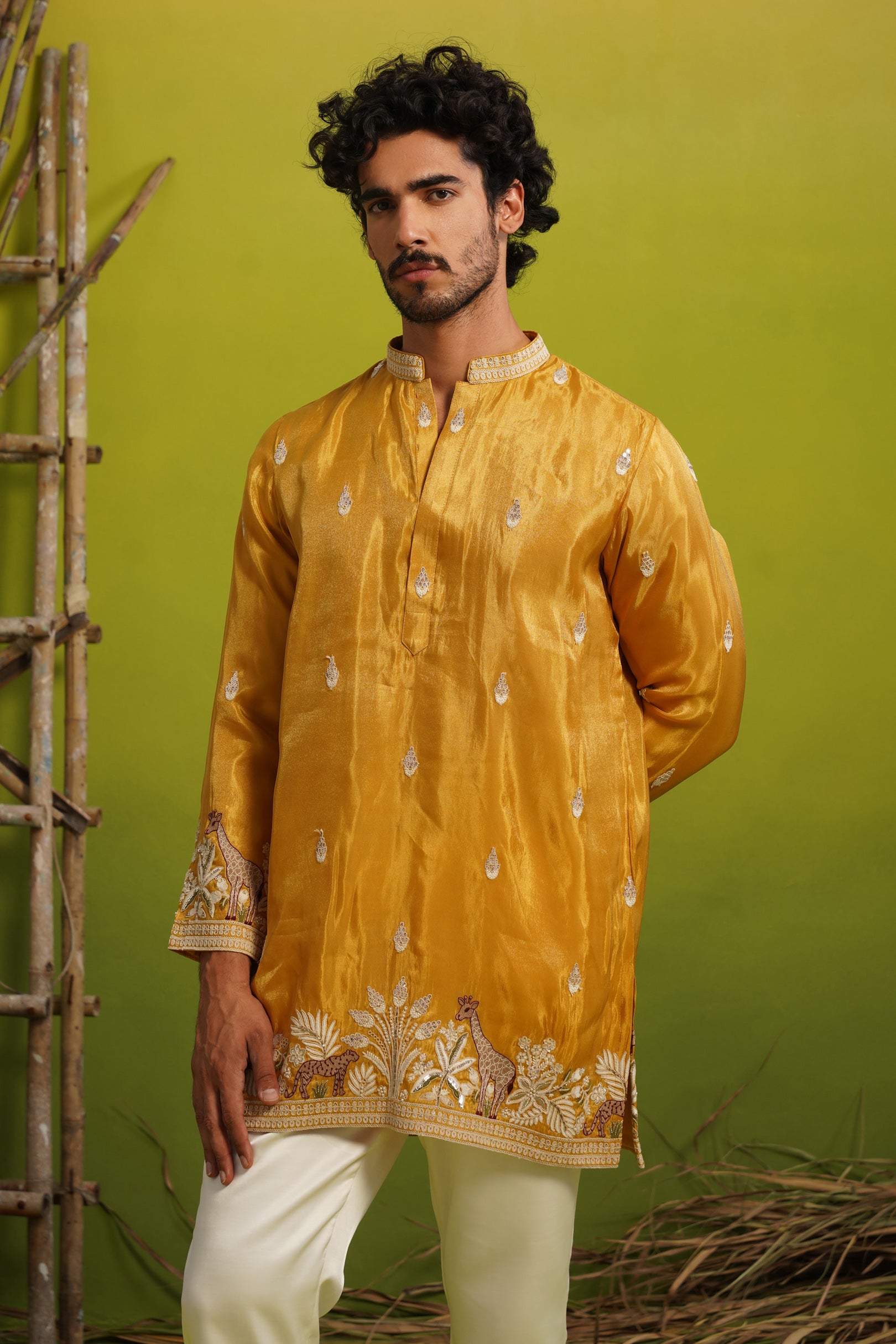 SAVANA HALDI SHORT KURTA SET