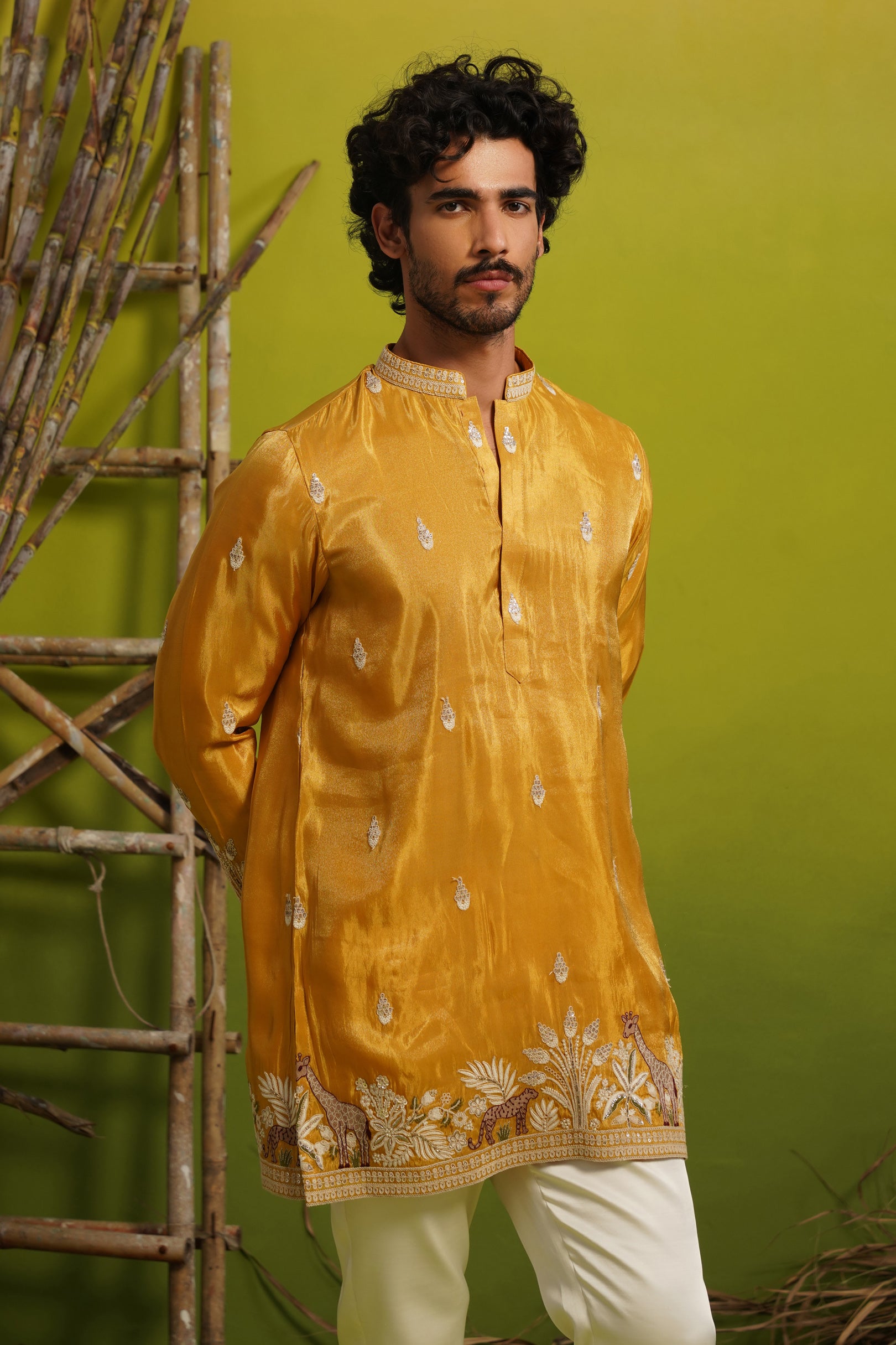 SAVANA HALDI SHORT KURTA SET
