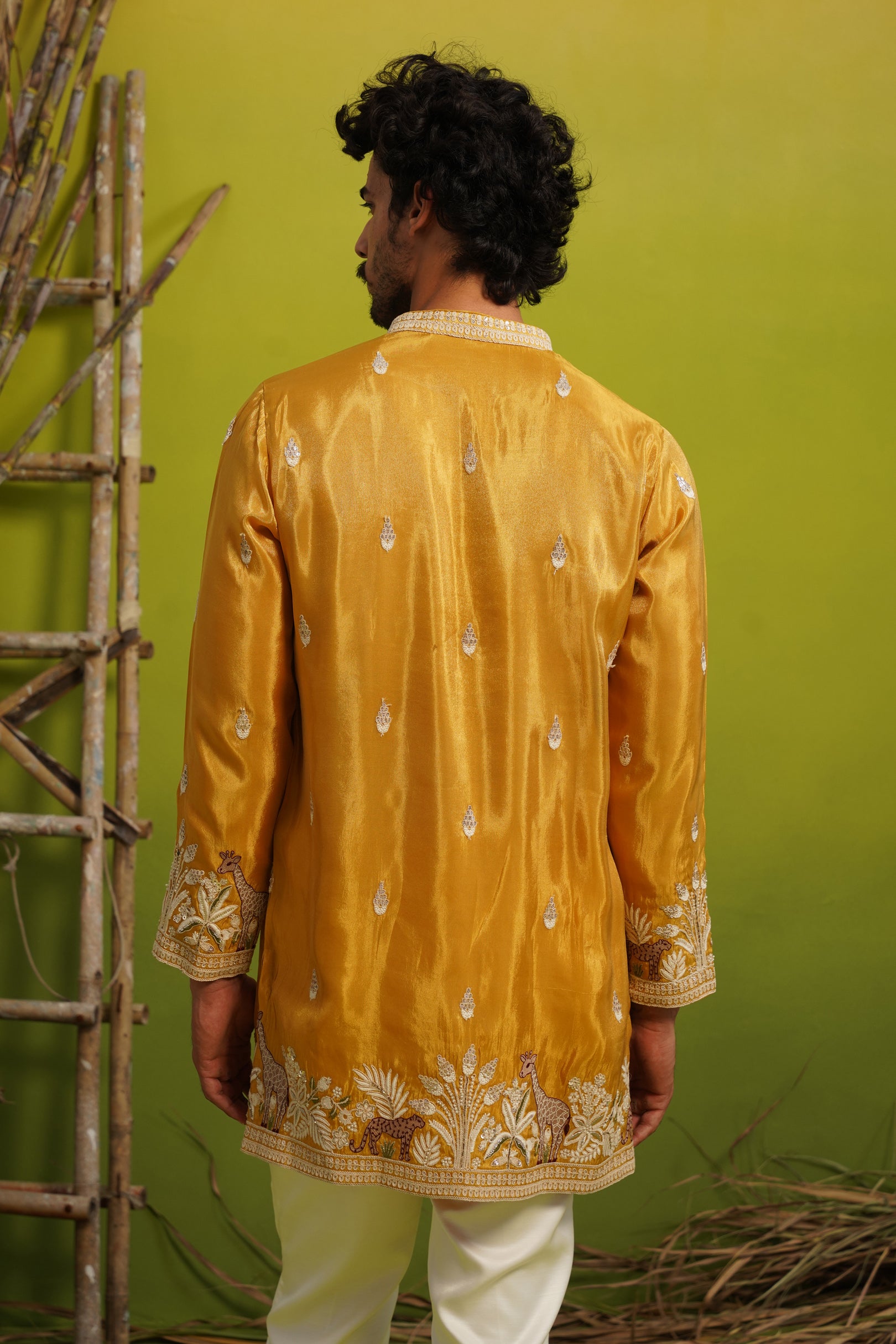 SAVANA HALDI SHORT KURTA SET