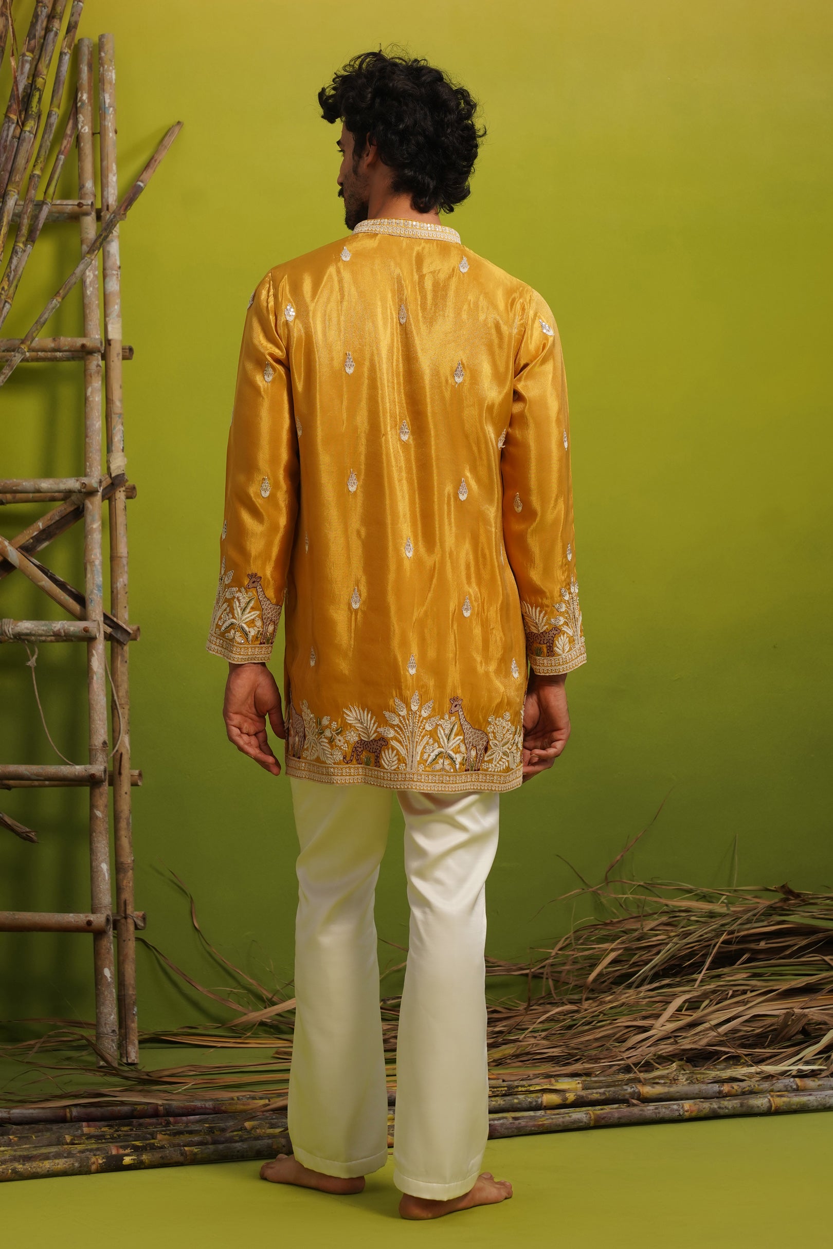 SAVANA HALDI SHORT KURTA SET