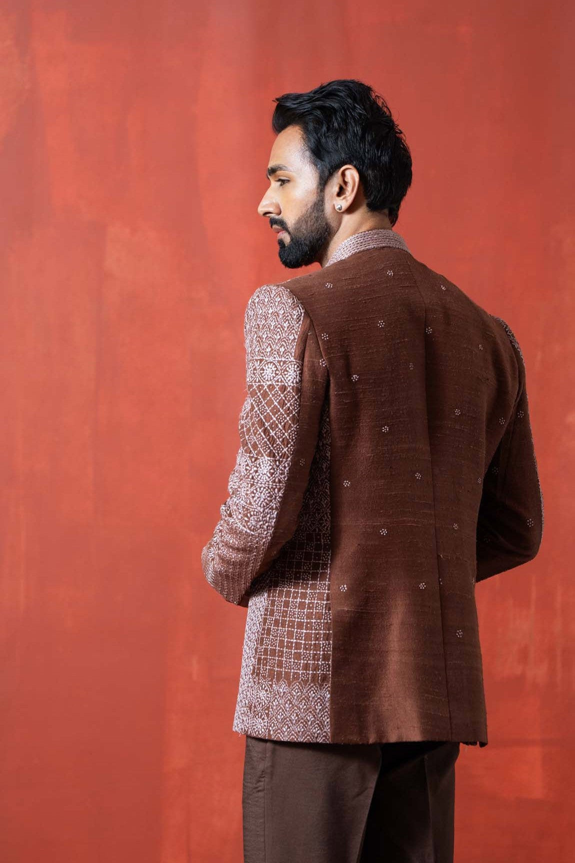 Brown Kantha