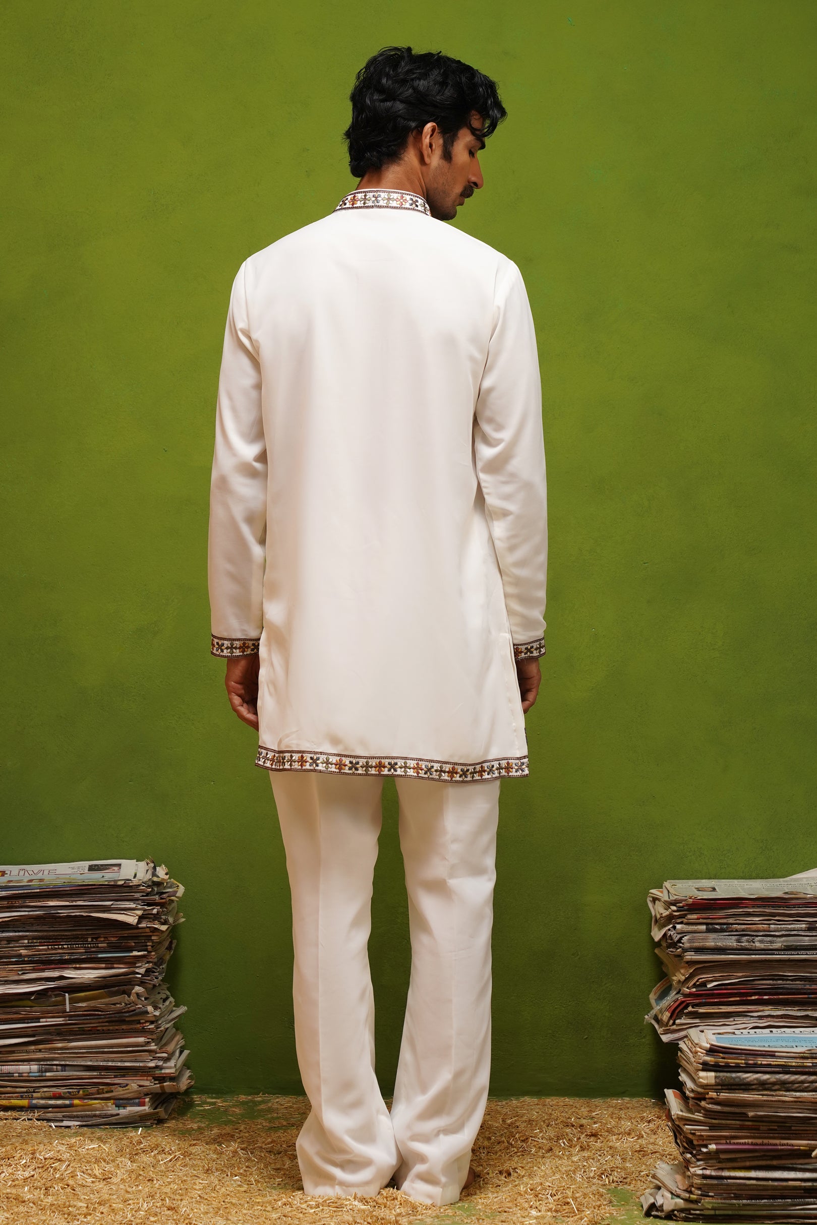 SAATHI IVORY  SHORT KURTA SET