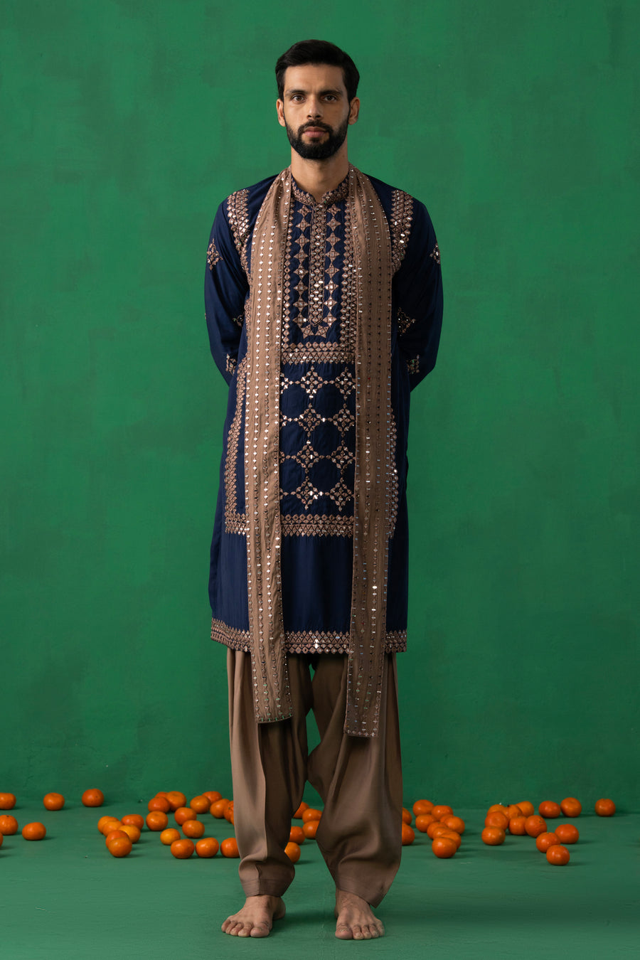 DARPAN NAVY BLUE KURTA SET