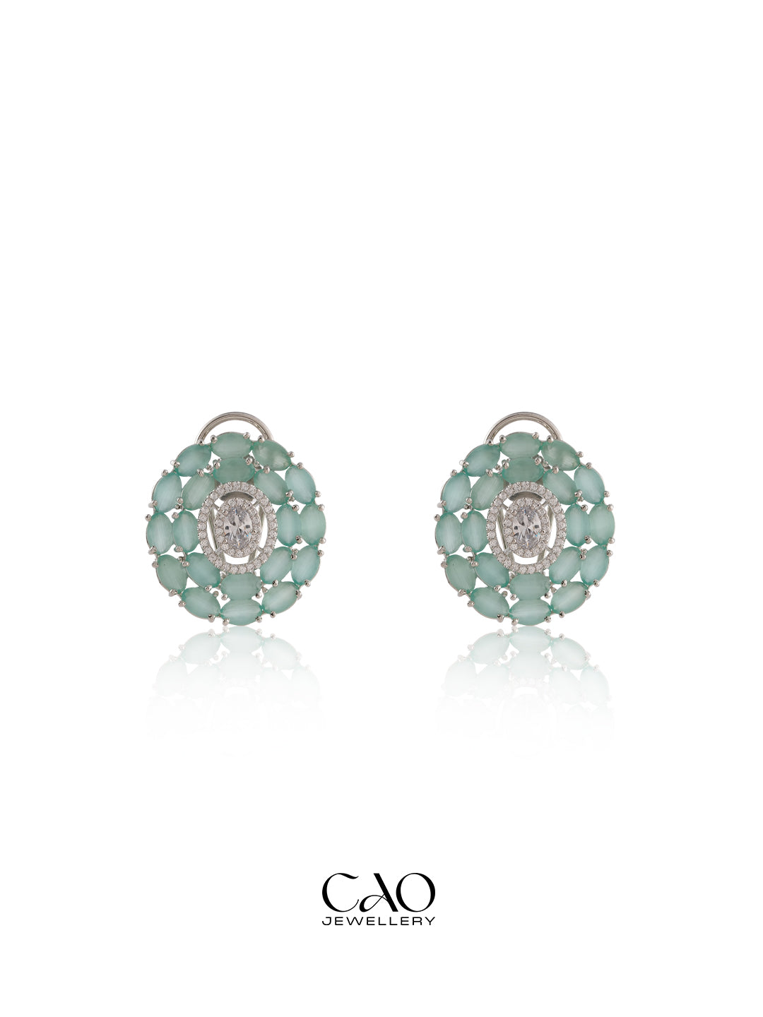 Aqua Rosette Necklace