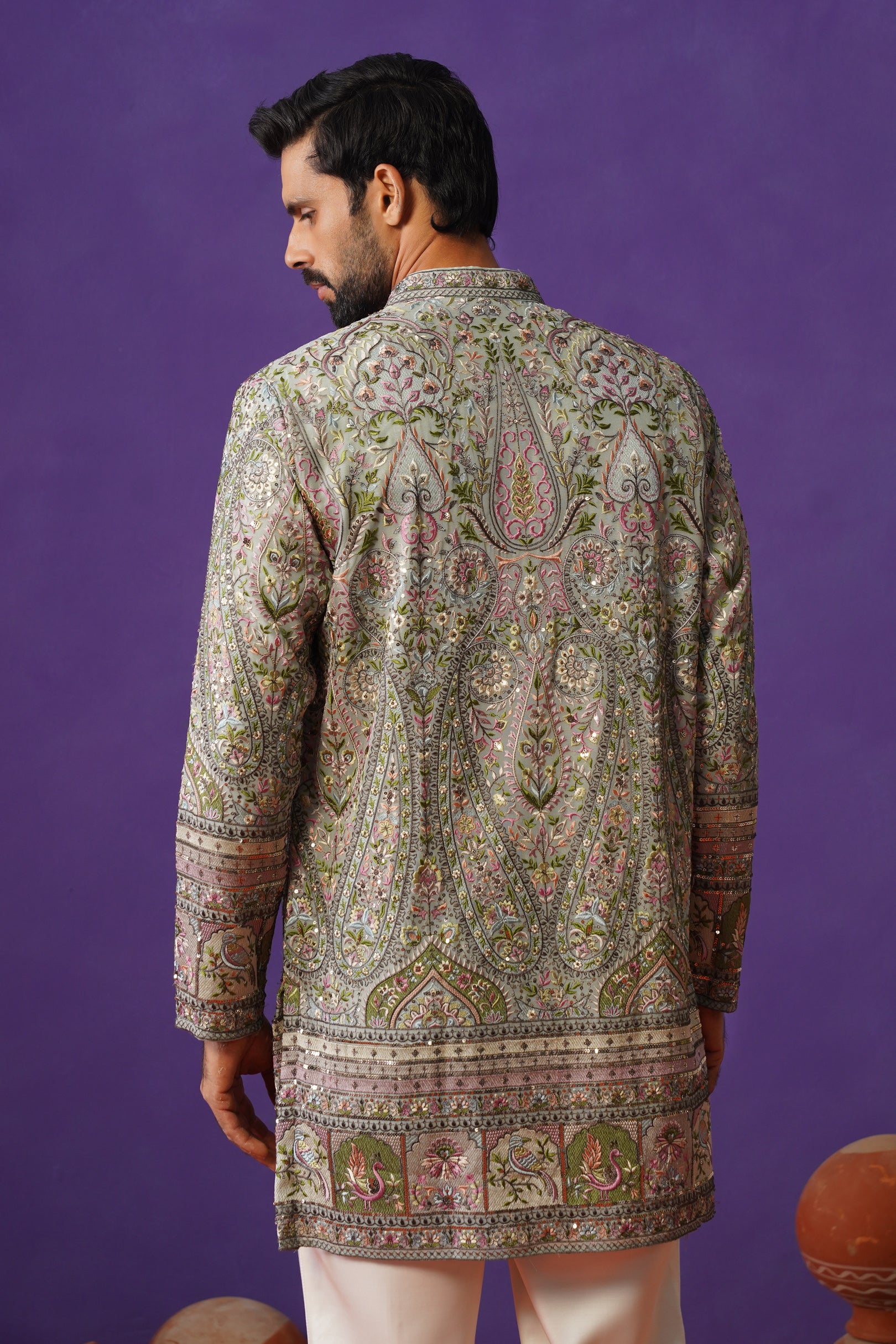 GULMARG GREEN SHORT KURTA SET